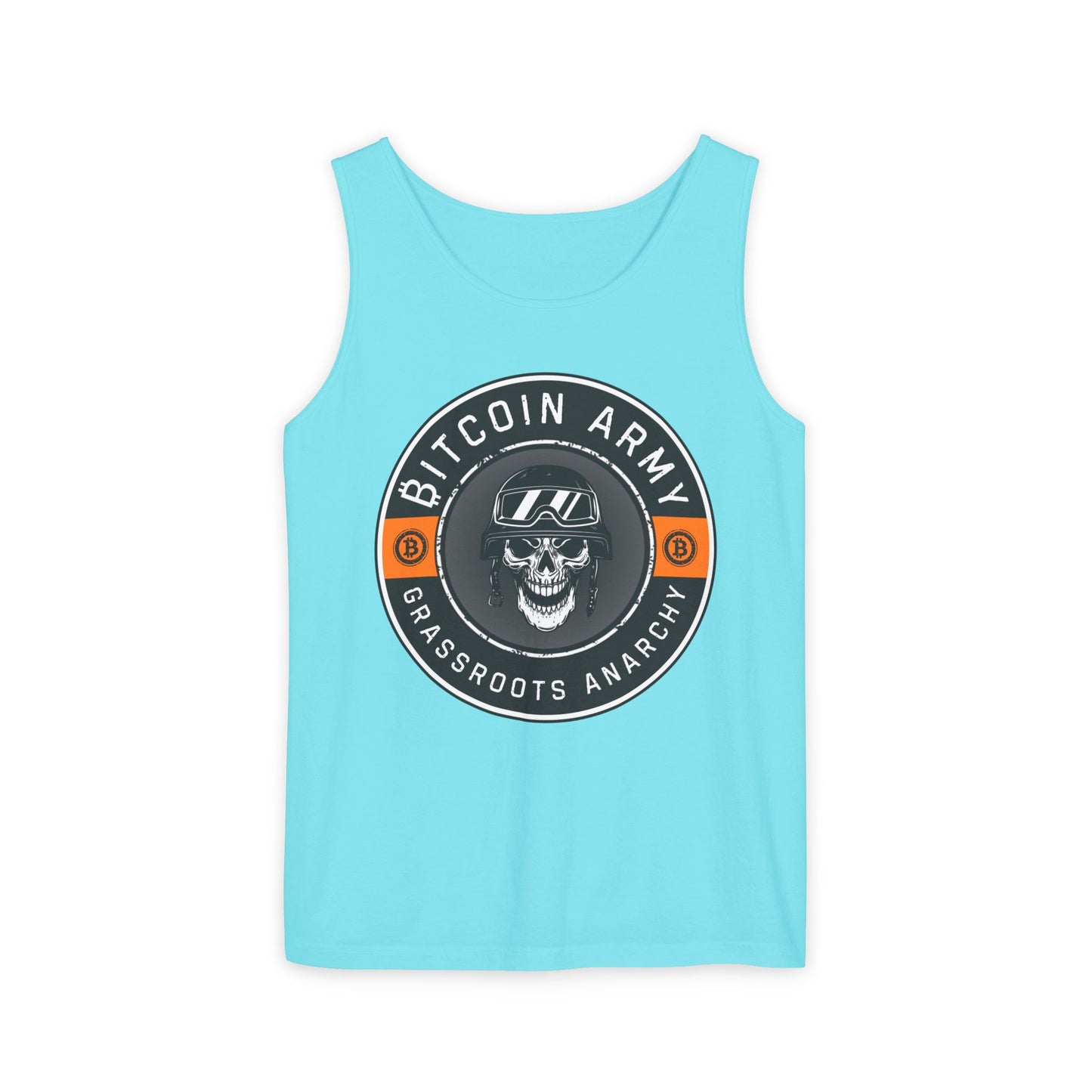 Bitcoin Army Grassroots Anarchy Tank Top