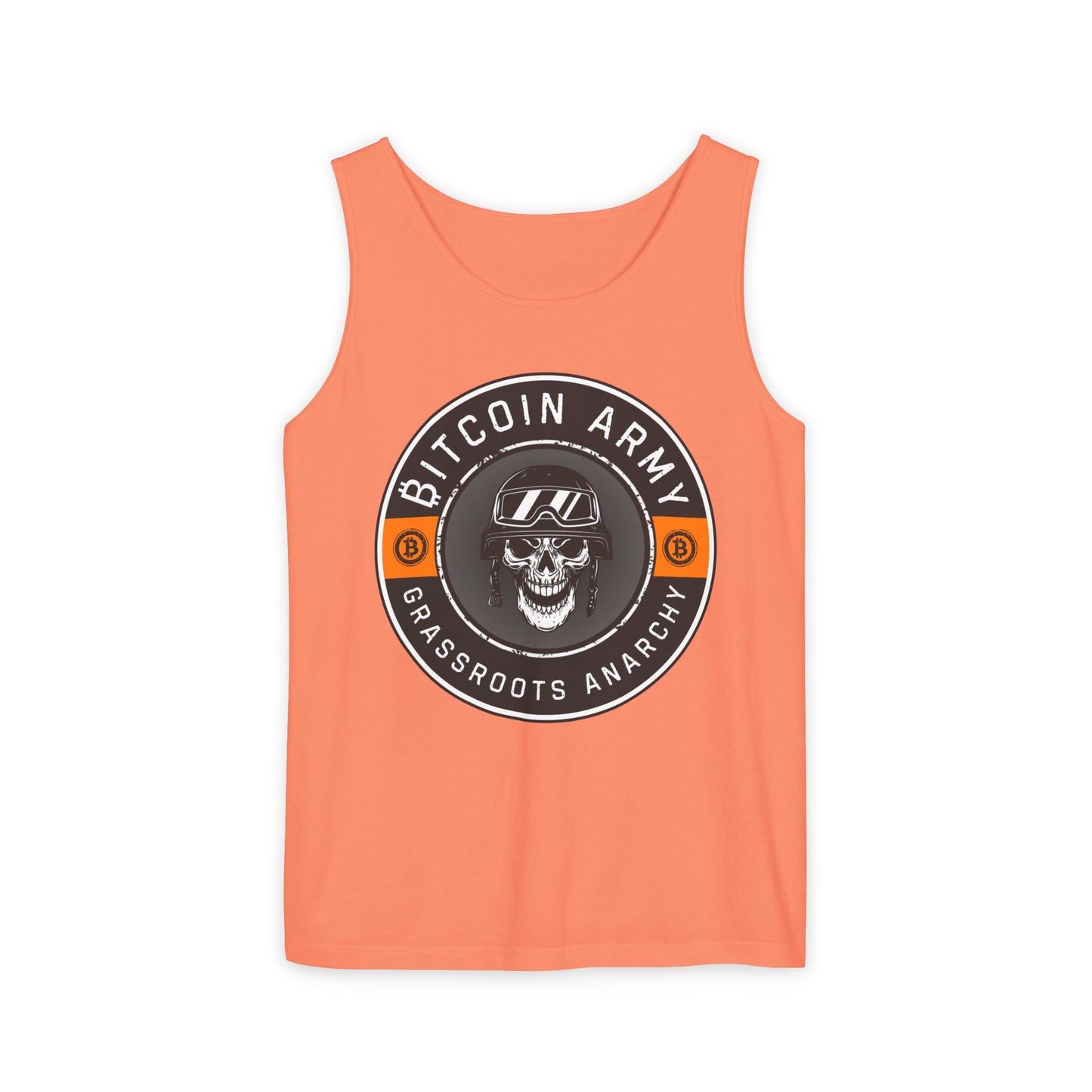 Bitcoin Army Grassroots Anarchy Tank Top