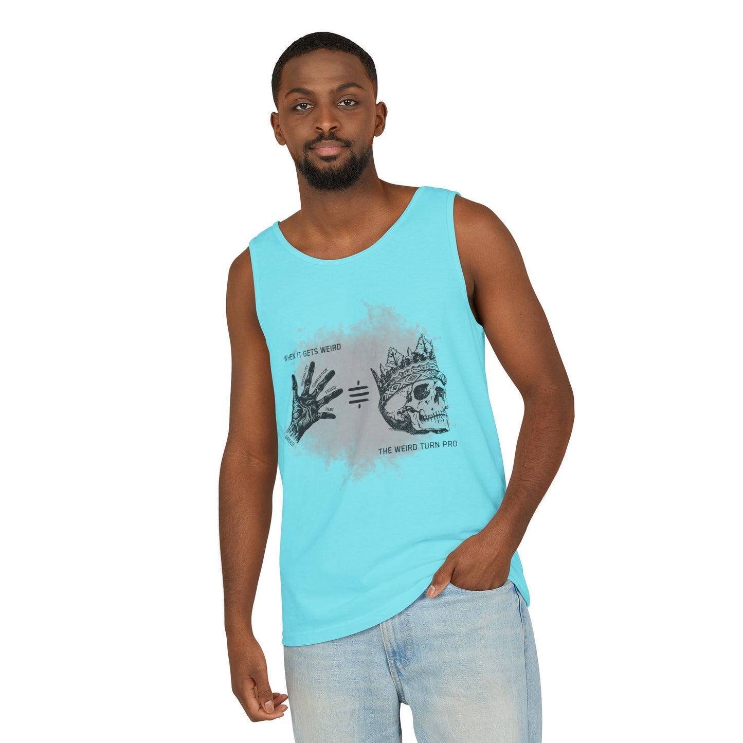 Weird Turn Pro Hand & Skull Unisex Tank Top
