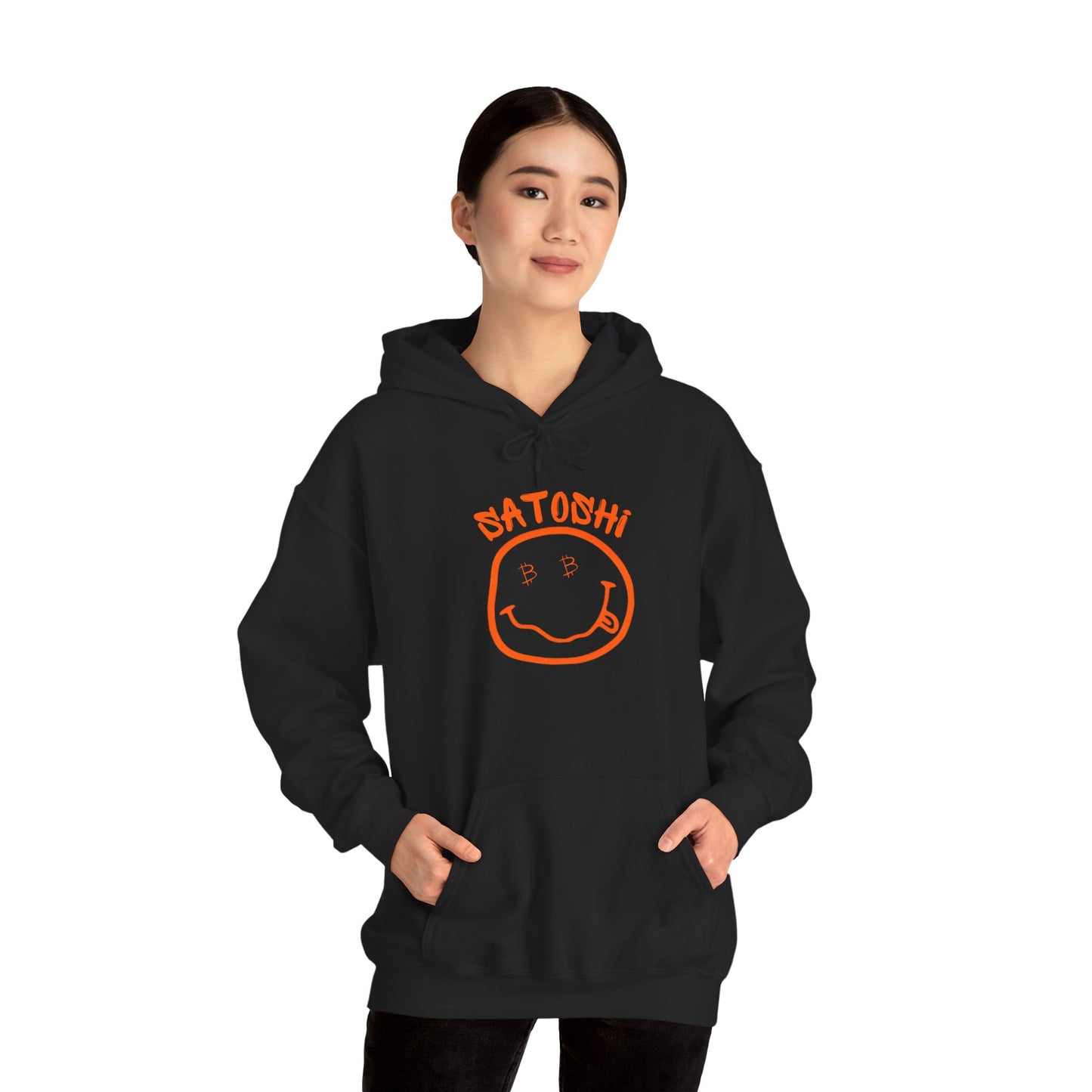 Bitcoin Eyed Satoshi Smiley Hoodie
