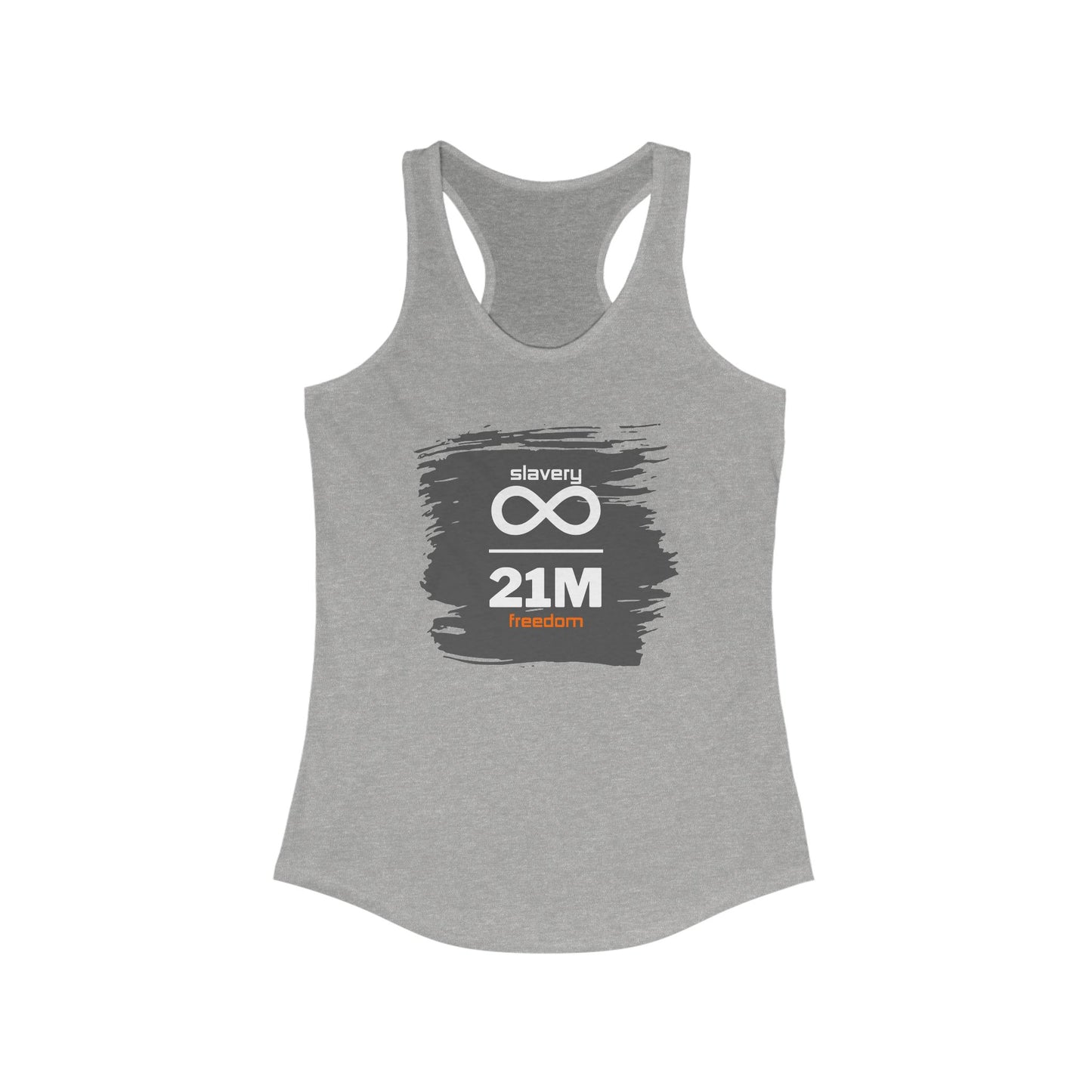 Slavery Infinity 21M Freedom Women's Racerback Tank