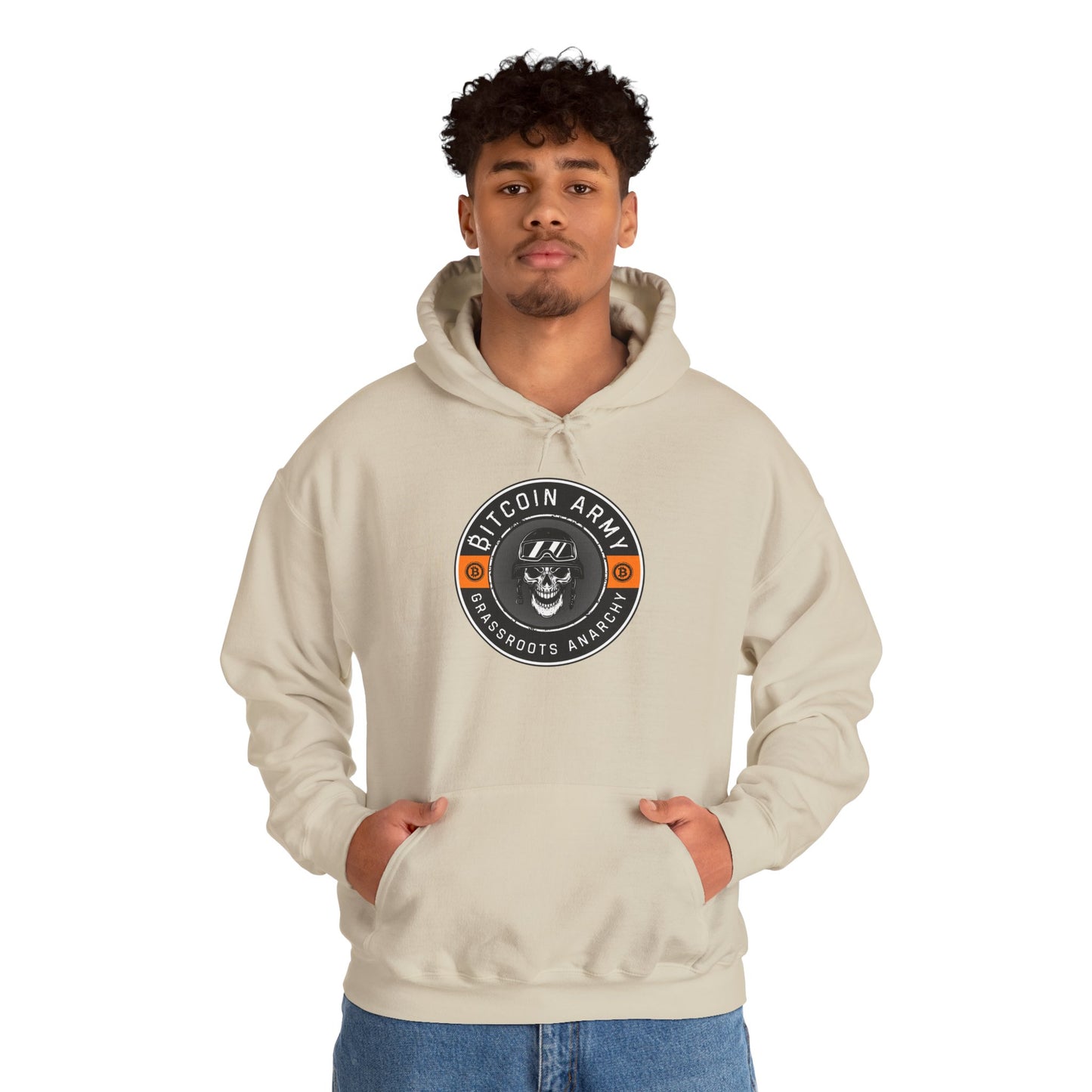 Bitcoin Army Grassroots Anarchy Hoodie