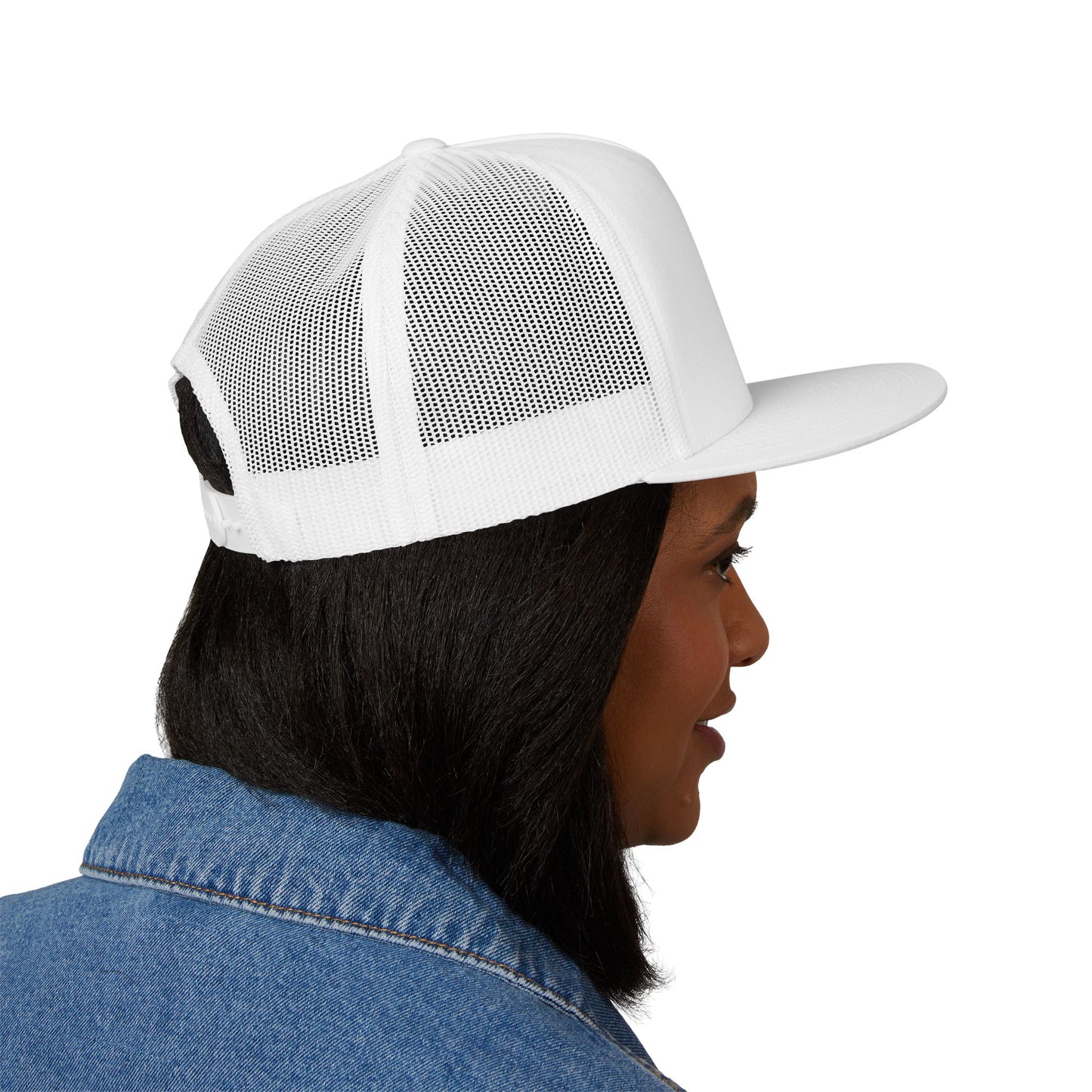 SATS Symbol Unisex Flat Brim Trucker Hat