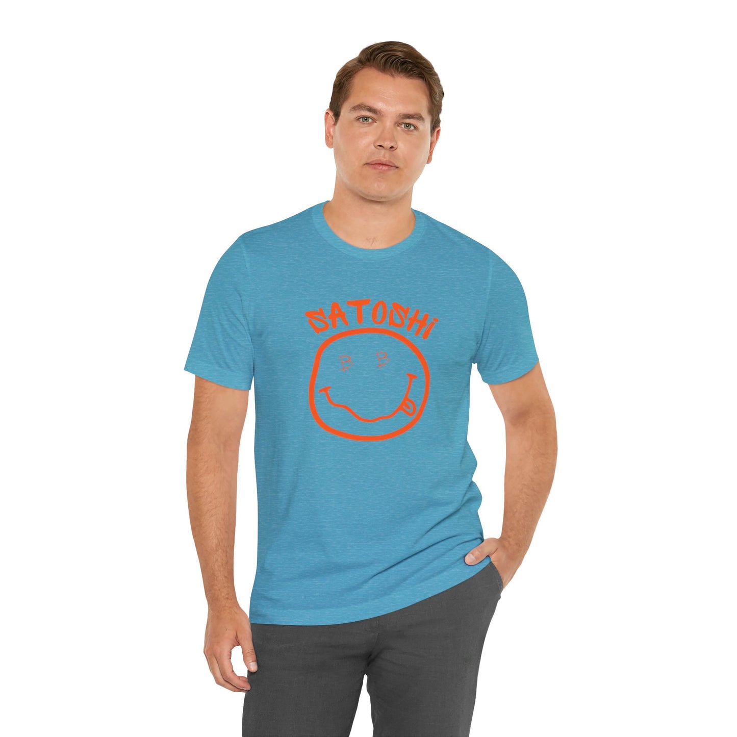 Bitcoin Eyed Satoshi Smiley T-Shirt
