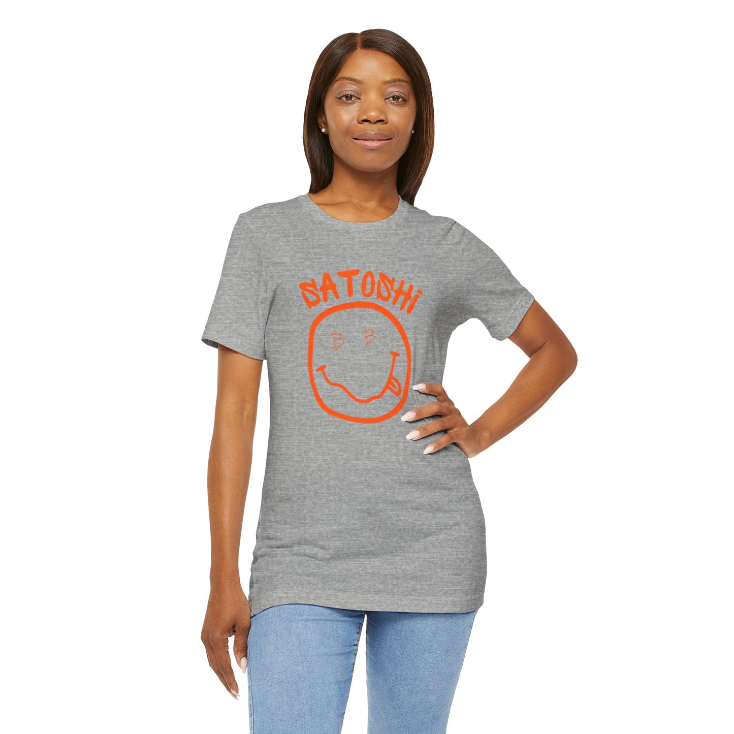 Bitcoin Eyed Satoshi Smiley T-Shirt