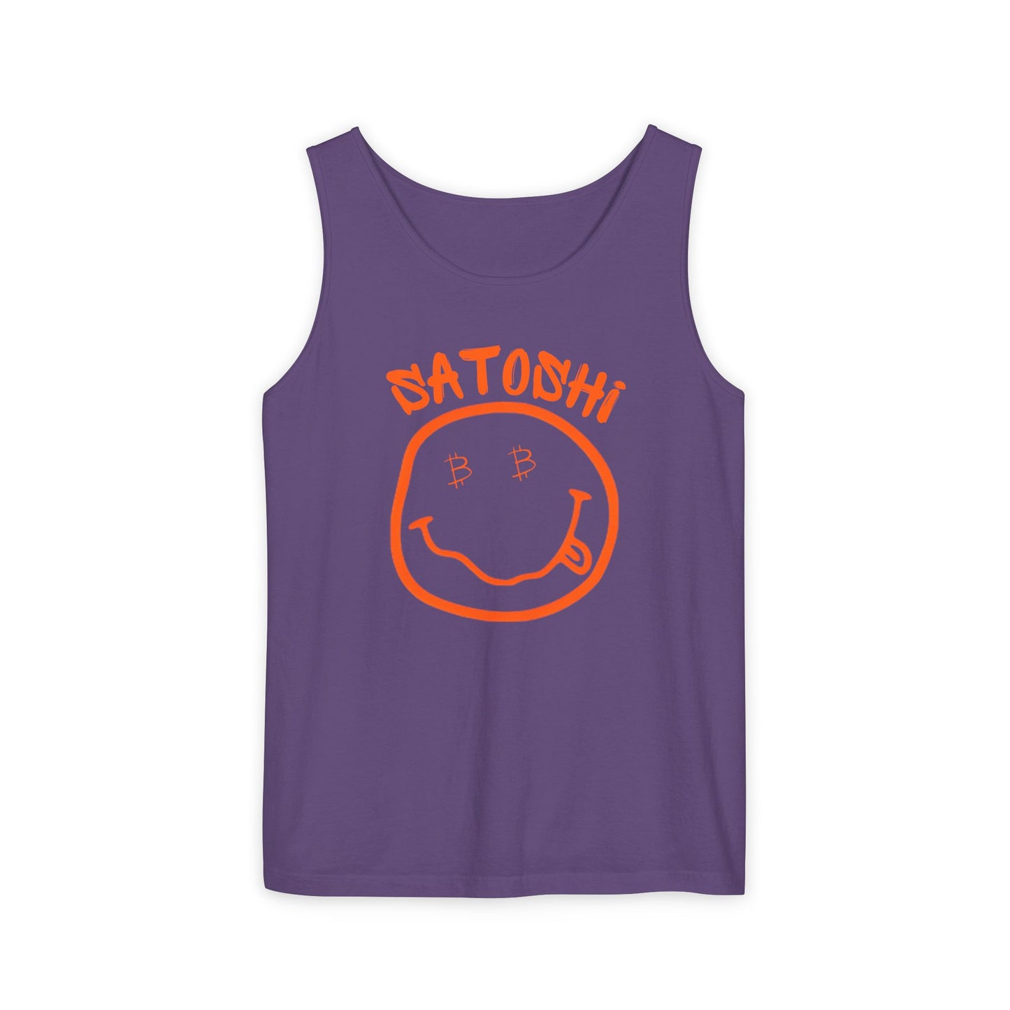 Bitcoin Eyed Satoshi Smiley Tank Top