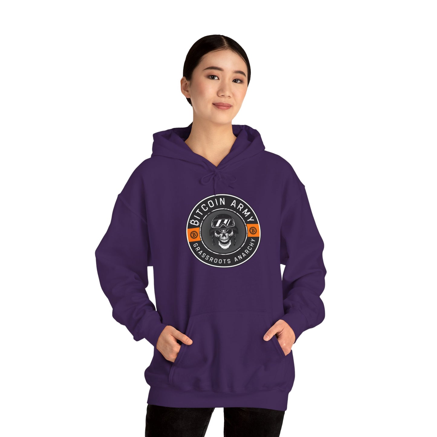 Bitcoin Army Grassroots Anarchy Hoodie
