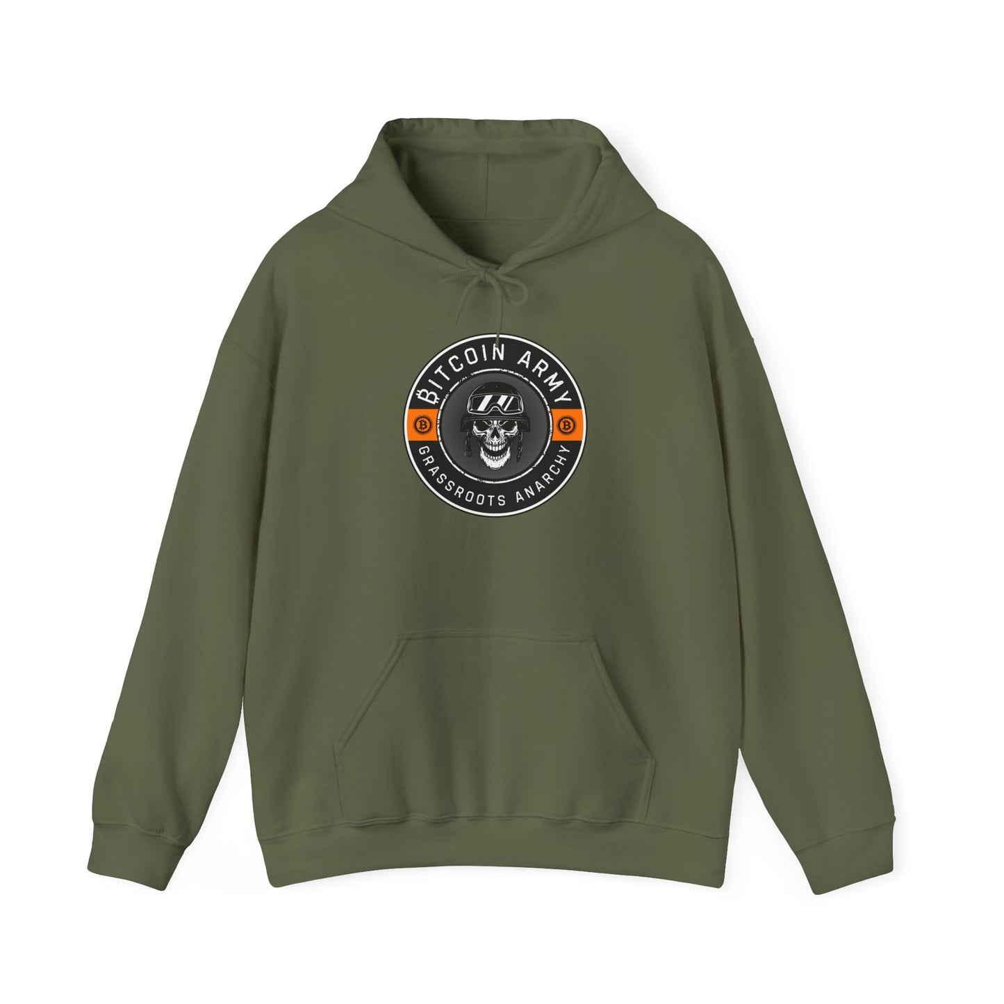 Bitcoin Army Grassroots Anarchy Hoodie