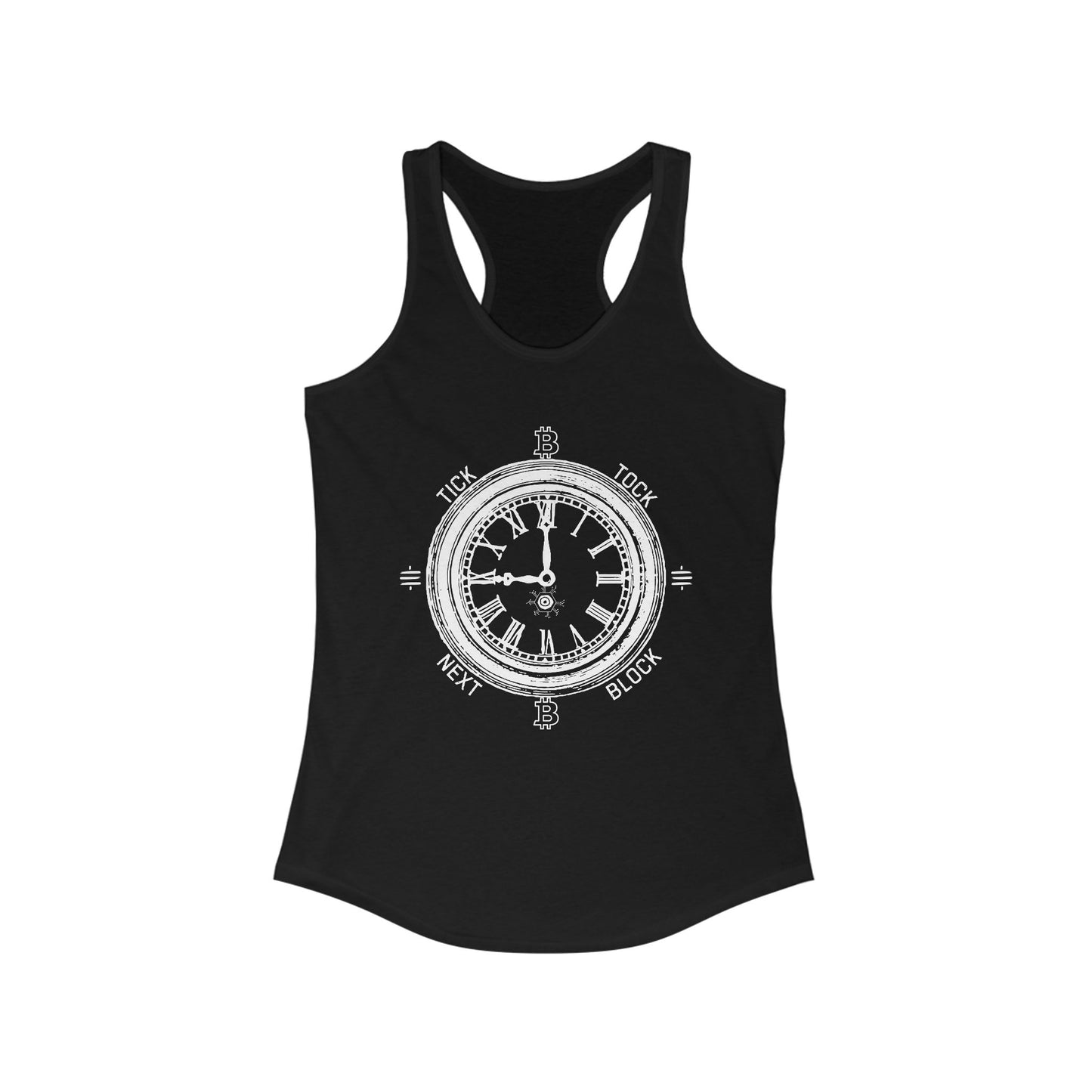 Tick Tock Next Block Women's Racerback Tank
