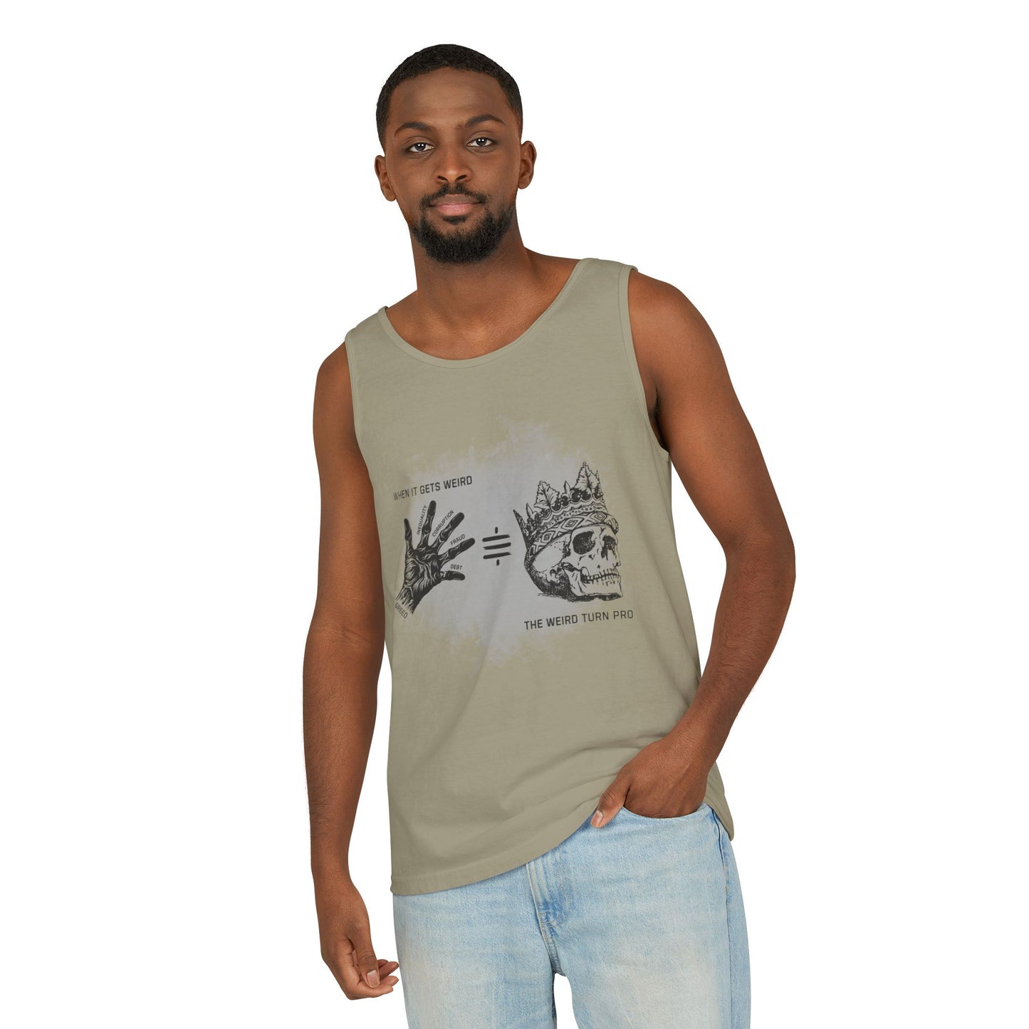 Weird Turn Pro Hand & Skull Unisex Tank Top