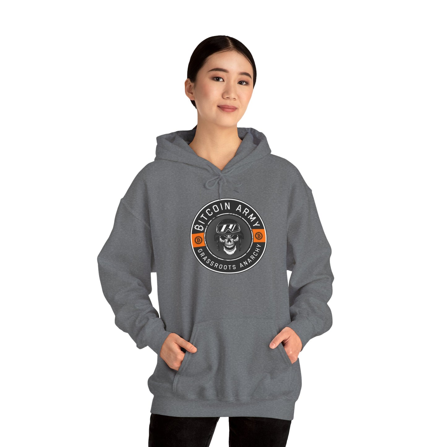 Bitcoin Army Grassroots Anarchy Hoodie