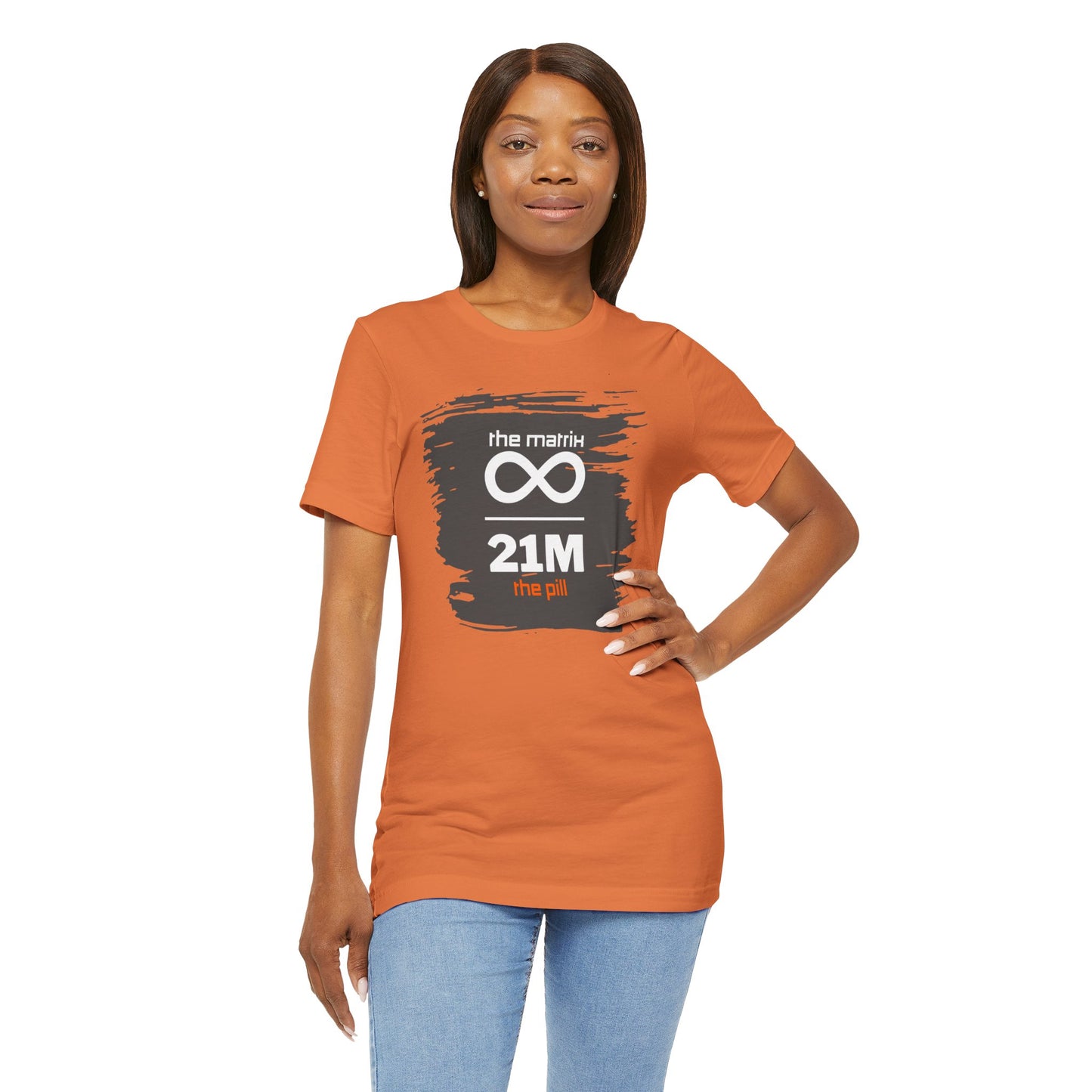 Fiat Matrix Bitcoin Orange Pill T-Shirt