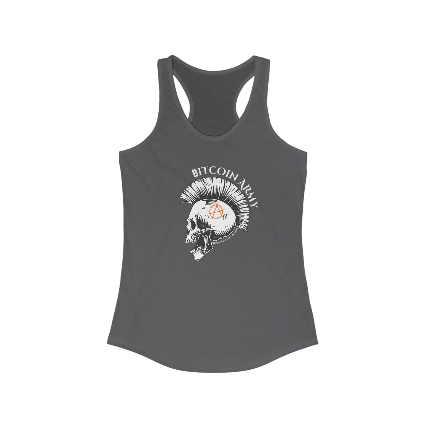 Bitcoin Army Hard Money Anarchists Women's Racerback Tank