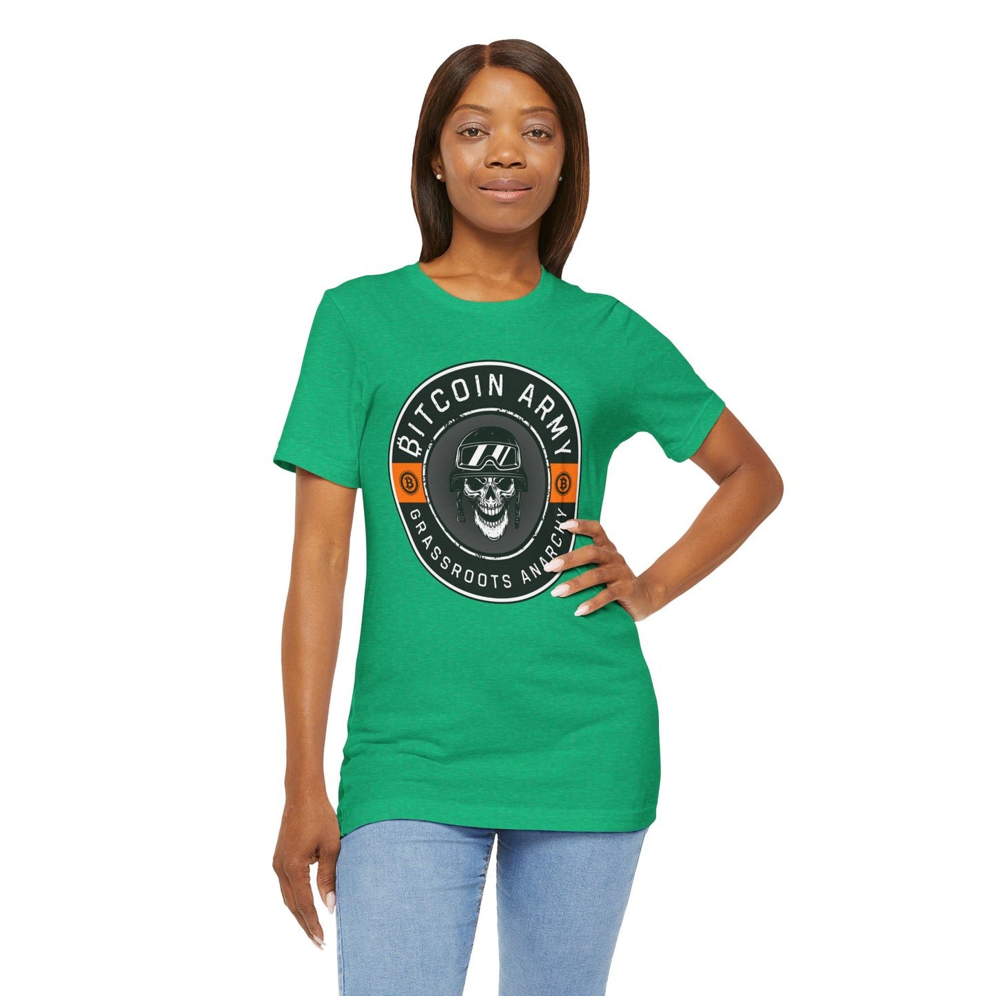 Bitcoin Army Grassroots Anarchy T-Shirt