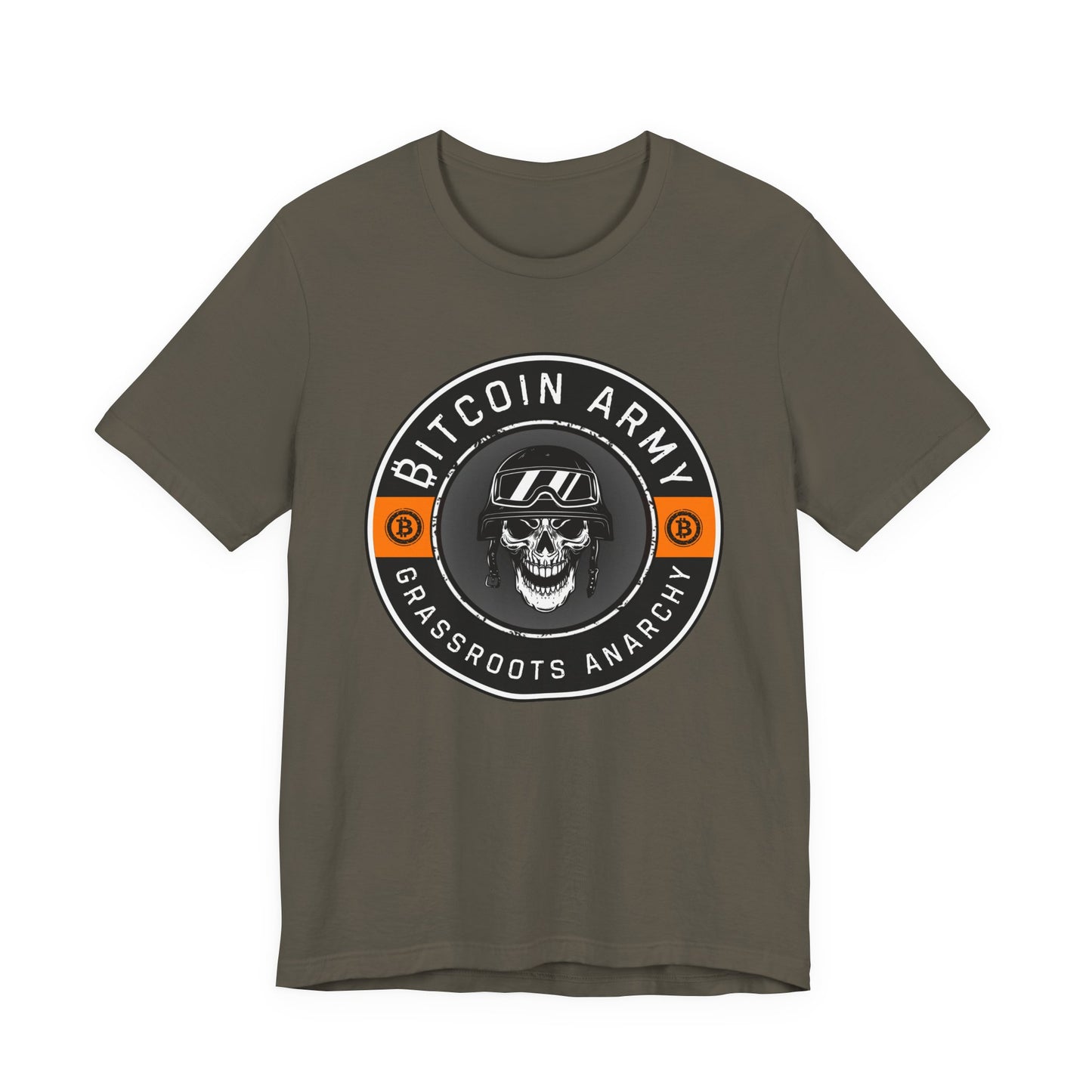 Bitcoin Army Grassroots Anarchy T-Shirt