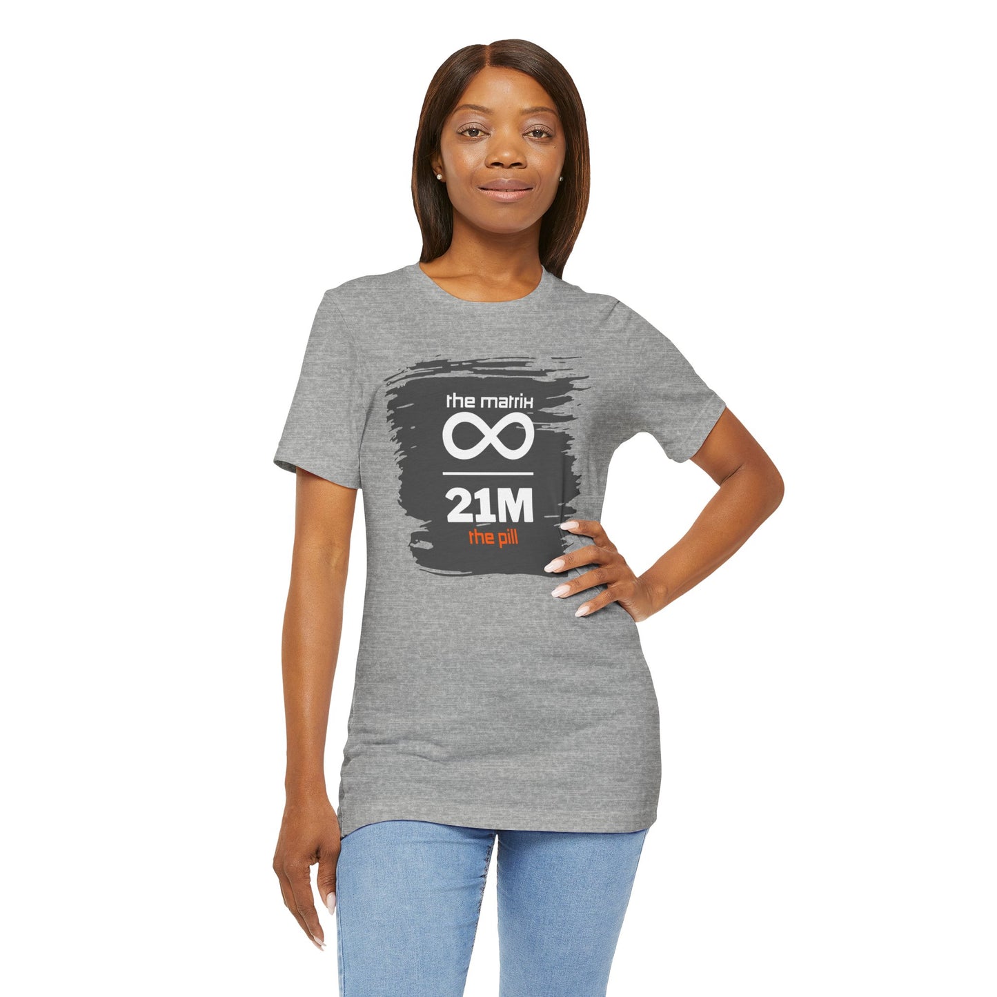 Fiat Matrix Bitcoin Orange Pill T-Shirt