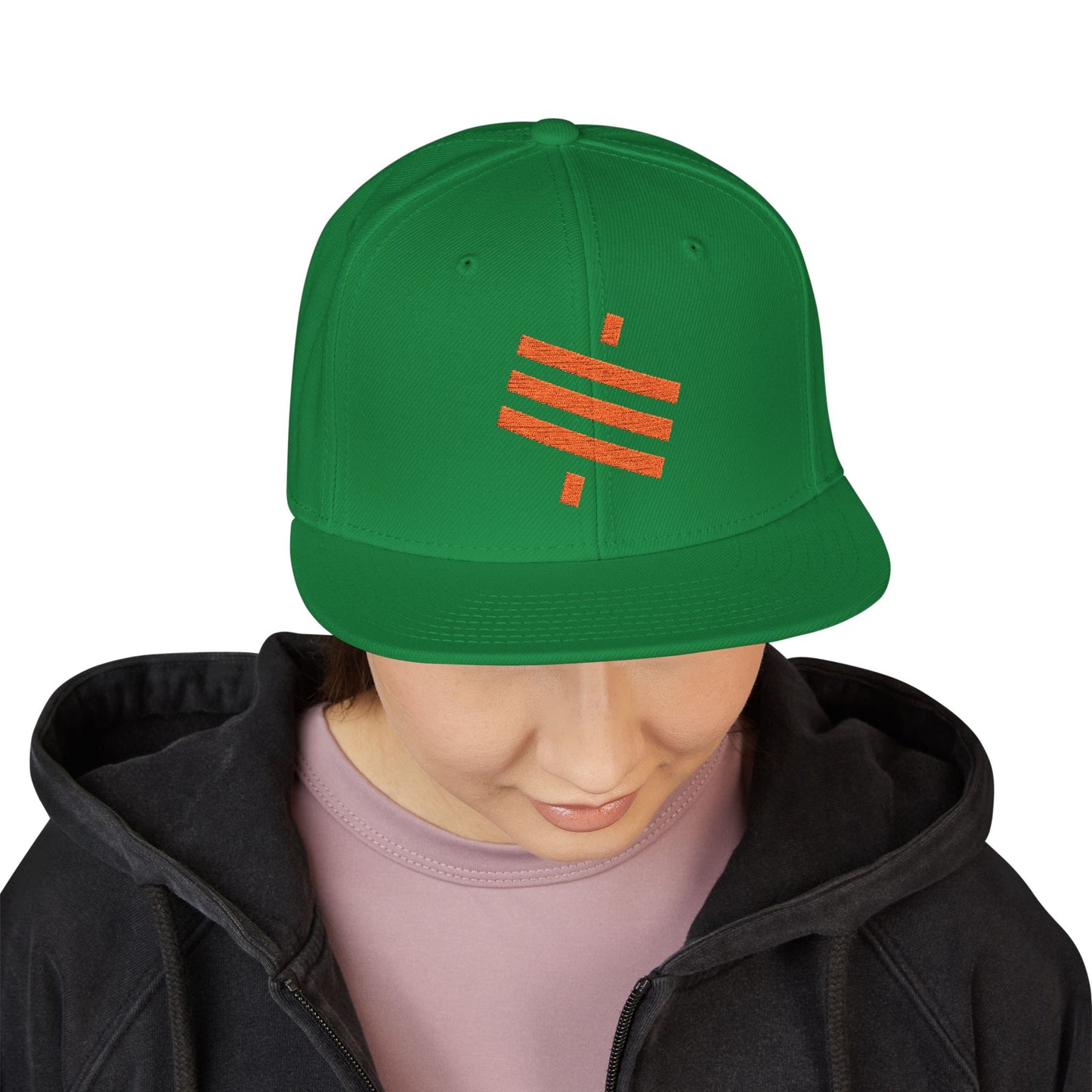 SATS Symbol Embroidered Snapback Hat