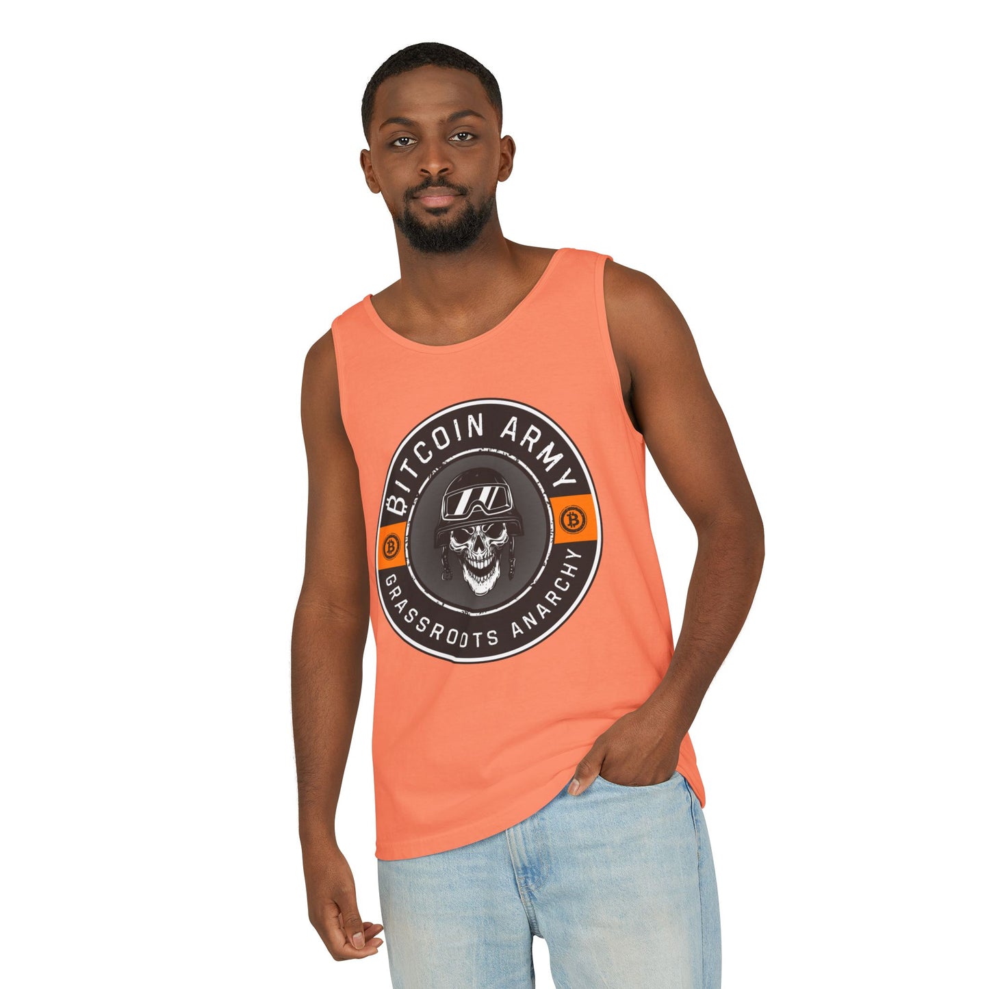 Bitcoin Army Grassroots Anarchy Tank Top