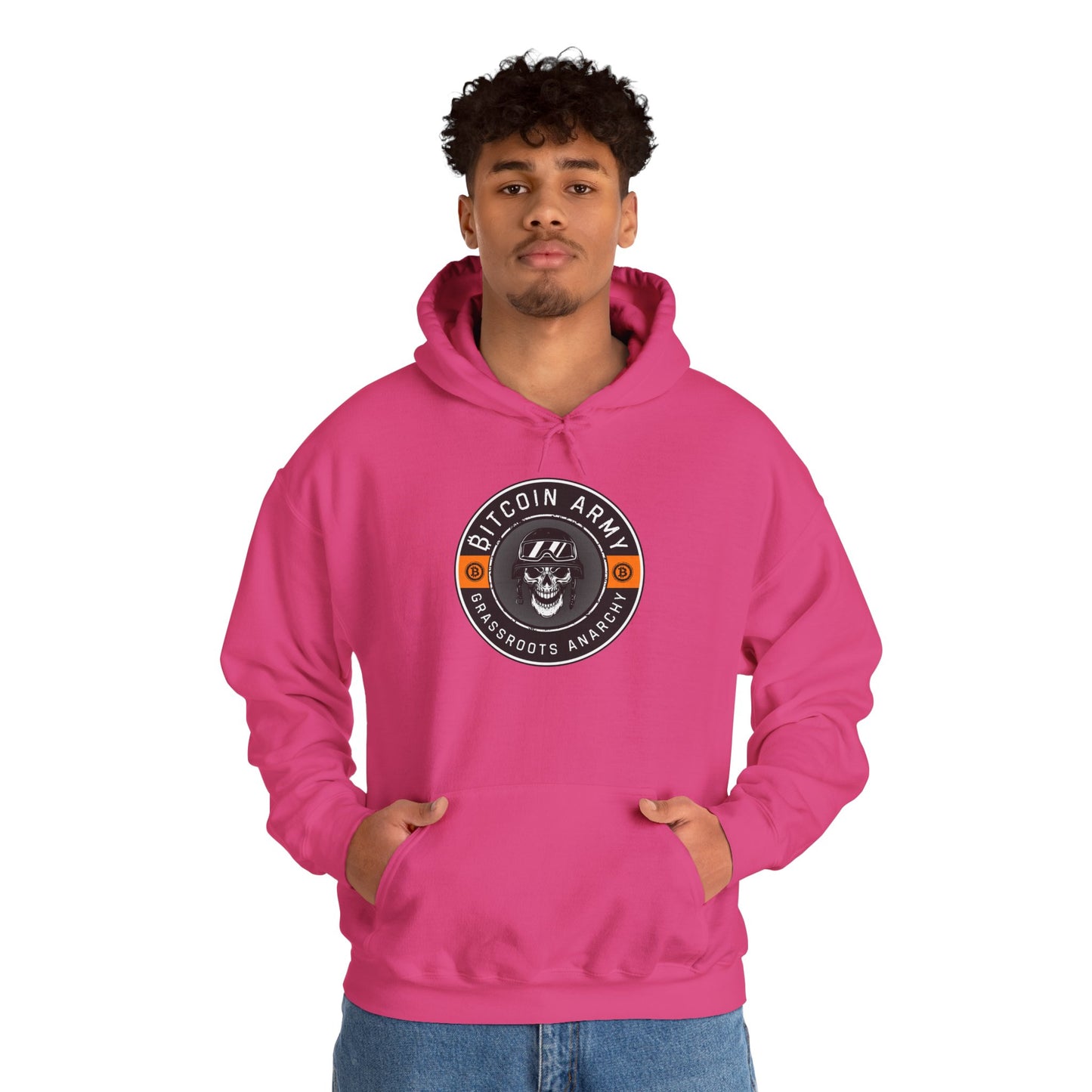 Bitcoin Army Grassroots Anarchy Hoodie