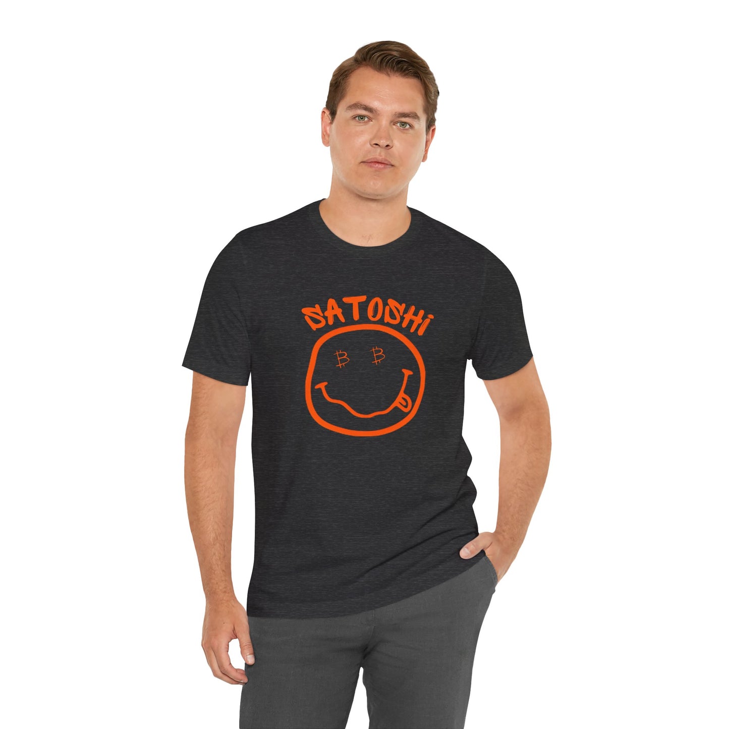 Bitcoin Eyed Satoshi Smiley T-Shirt