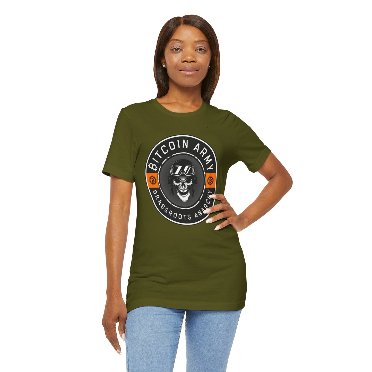 Bitcoin Army Grassroots Anarchy T-Shirt