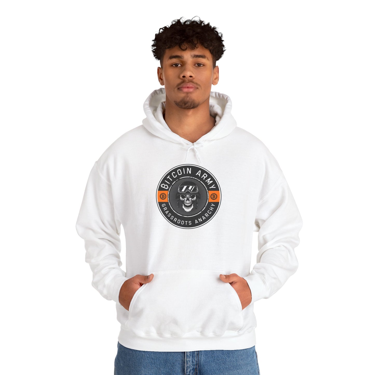 Bitcoin Army Grassroots Anarchy Hoodie