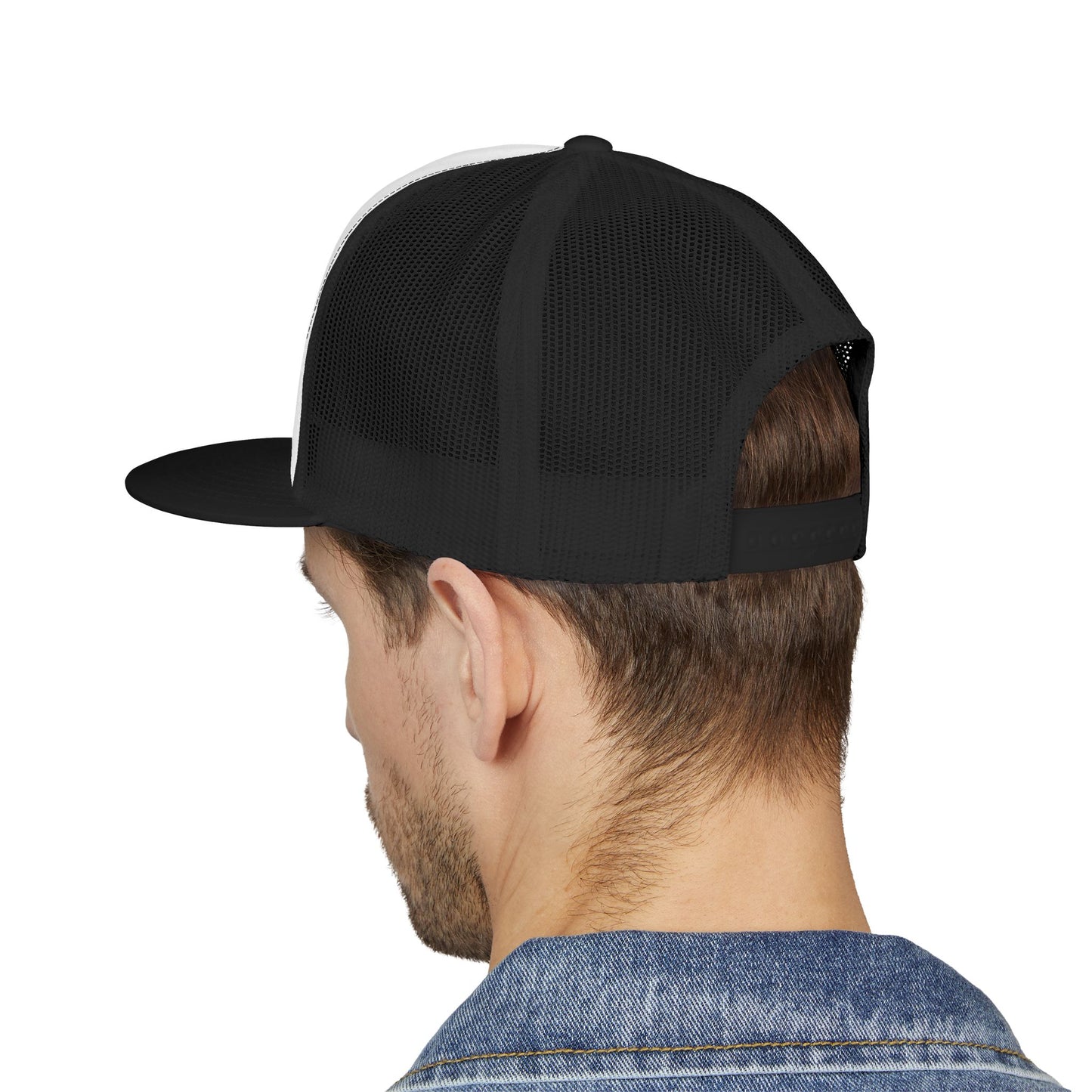 SATS Symbol Unisex Flat Brim Trucker Hat