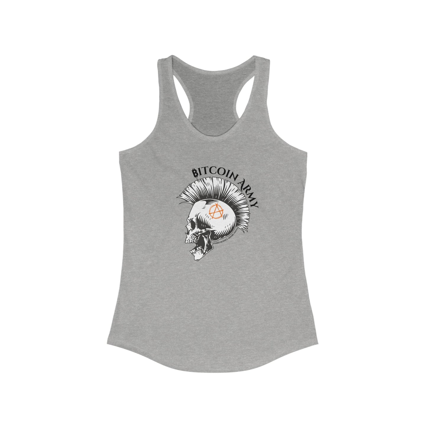 Bitcoin Army Hard Money Anarchists Women's Racerback Tank