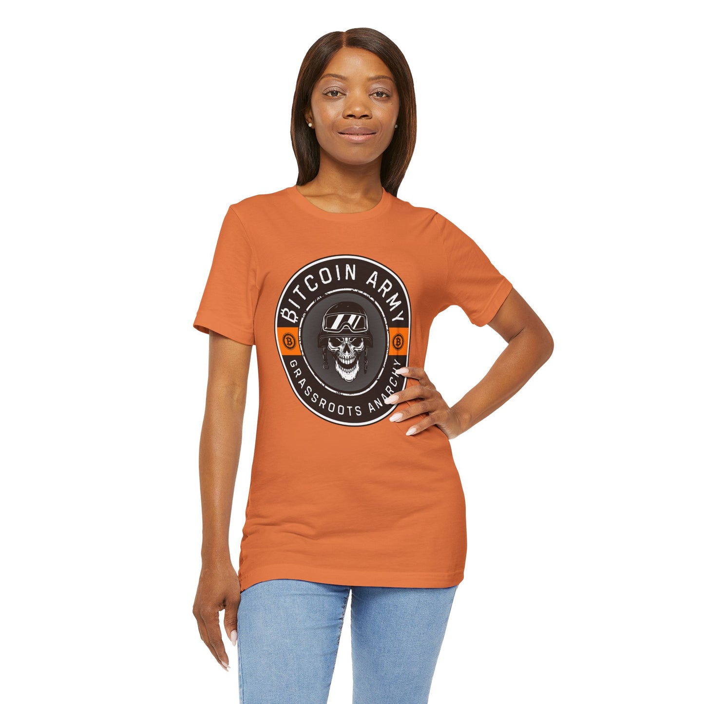 Bitcoin Army Grassroots Anarchy T-Shirt
