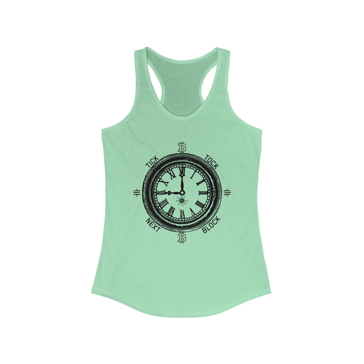 Tick Tock Next Block Women's Racerback Tank