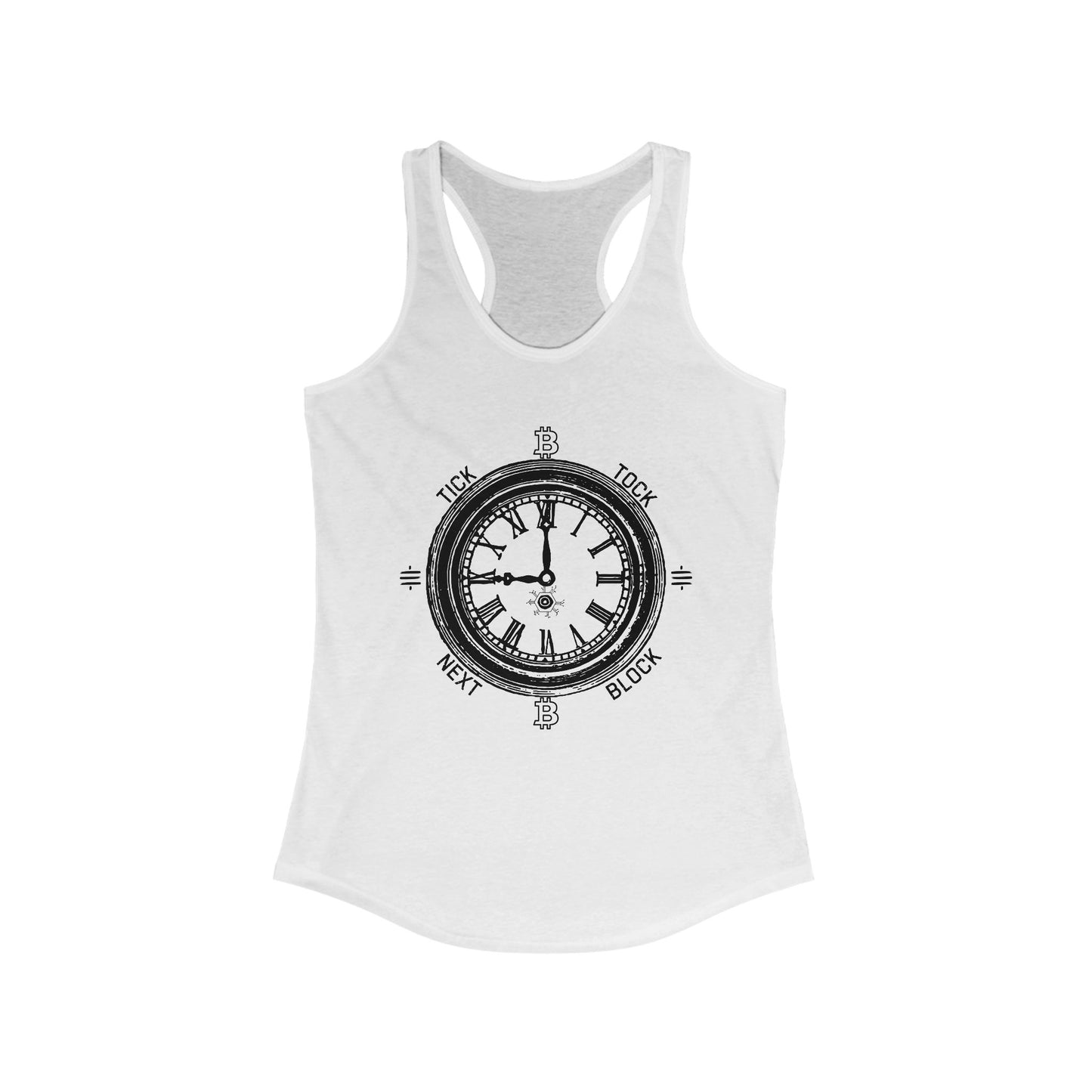 Tick Tock Next Block Women's Racerback Tank