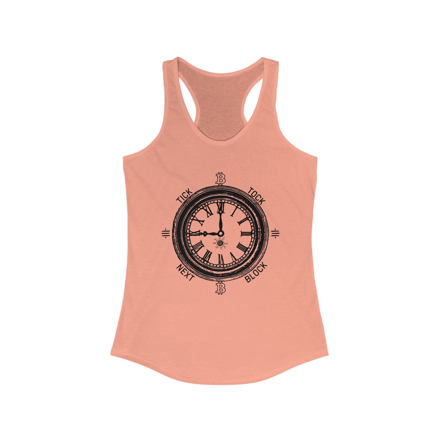 Tick Tock Next Block Women's Racerback Tank