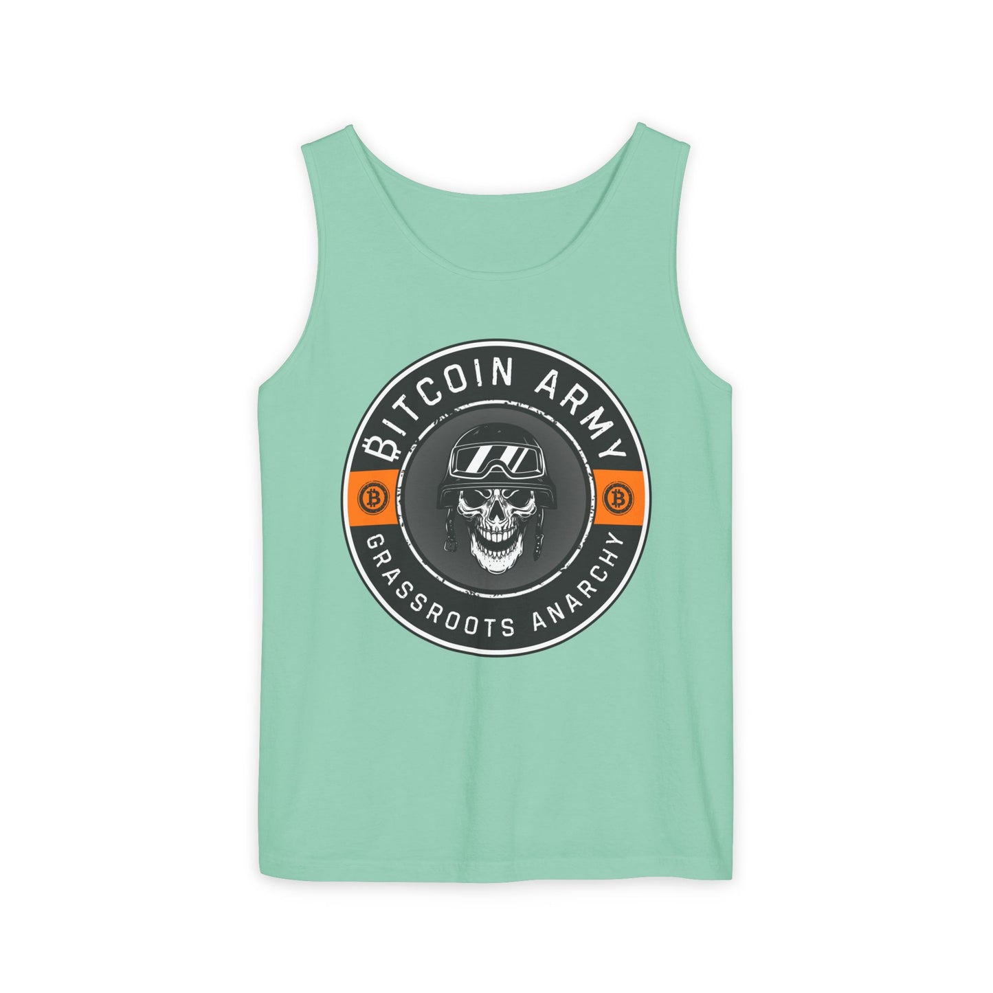 Bitcoin Army Grassroots Anarchy Tank Top