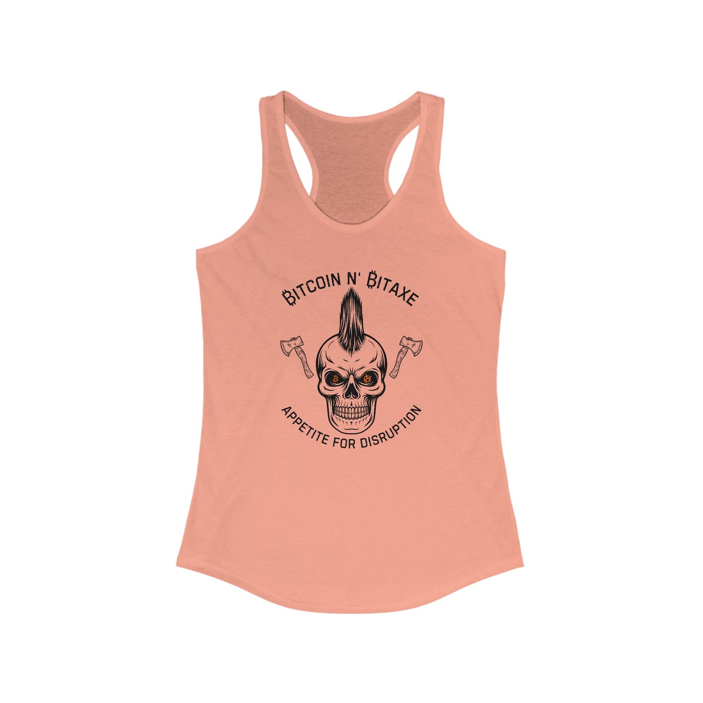 Bitcoin N' Bitaxe Appetite For Disruption Women's Racerback Tank