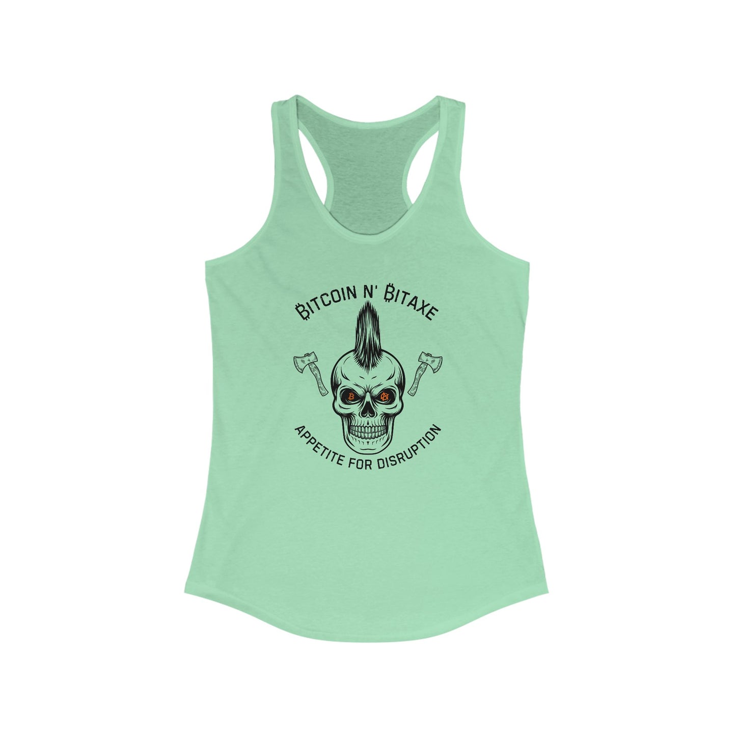 Bitcoin N' Bitaxe Appetite For Disruption Women's Racerback Tank