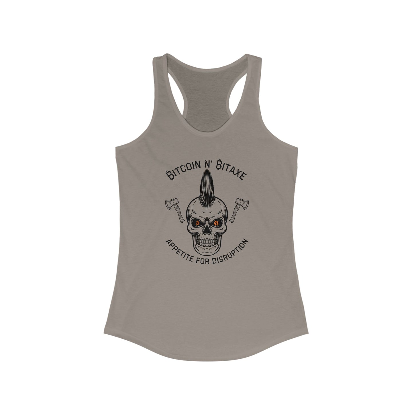 Bitcoin N' Bitaxe Appetite For Disruption Women's Racerback Tank