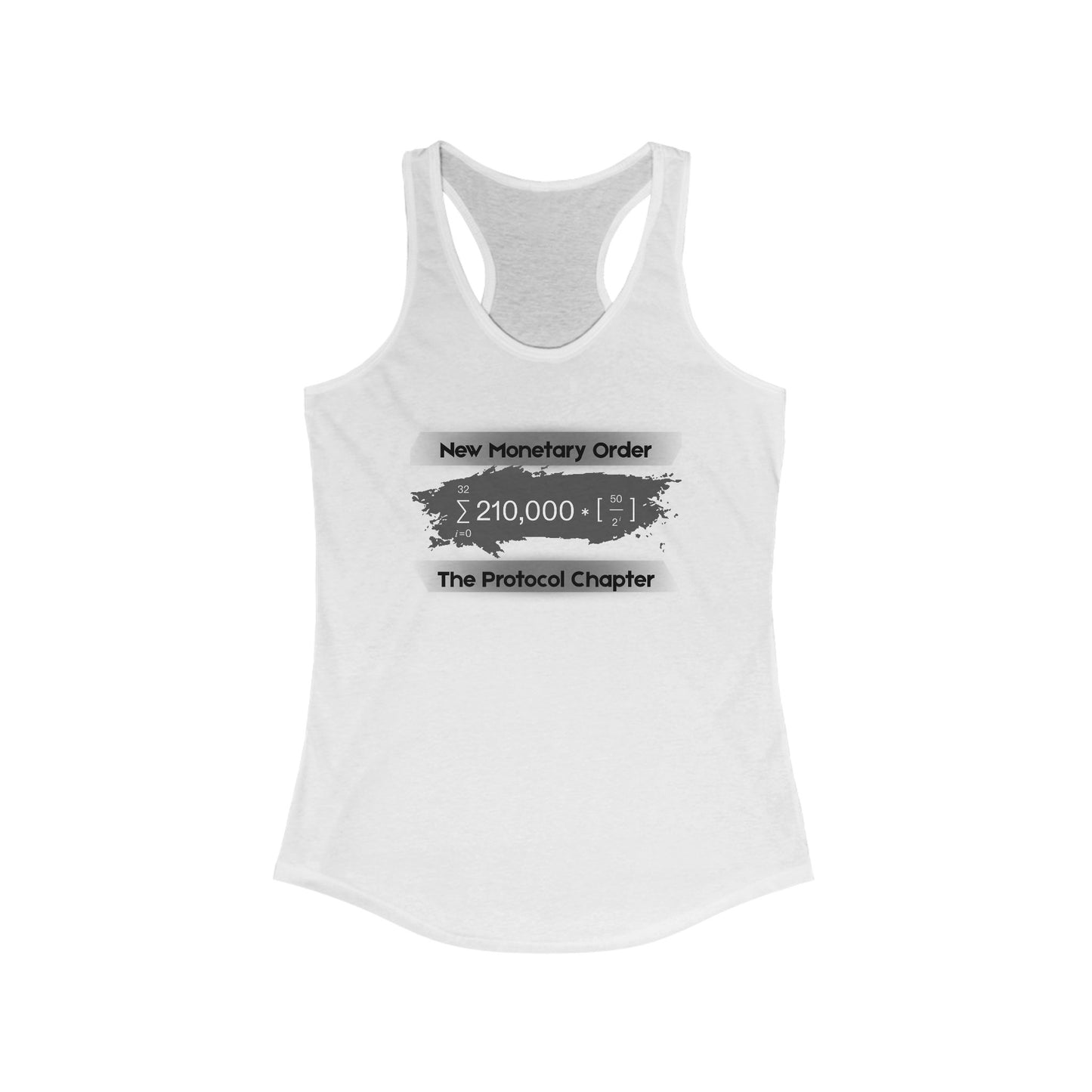 New Monetary Order The Protocol Chapter Women's Racerback Tank