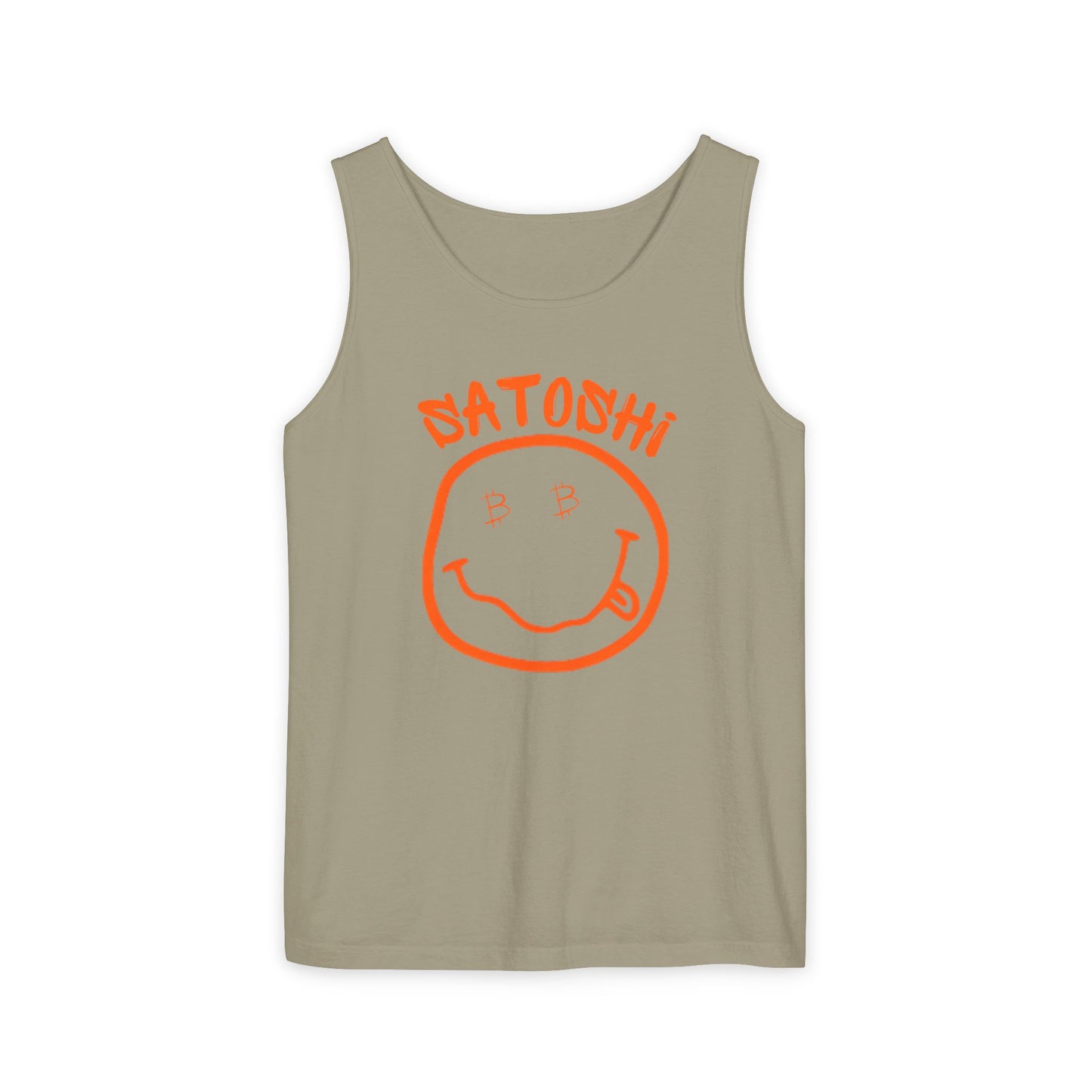 Bitcoin Eyed Satoshi Smiley Tank Top