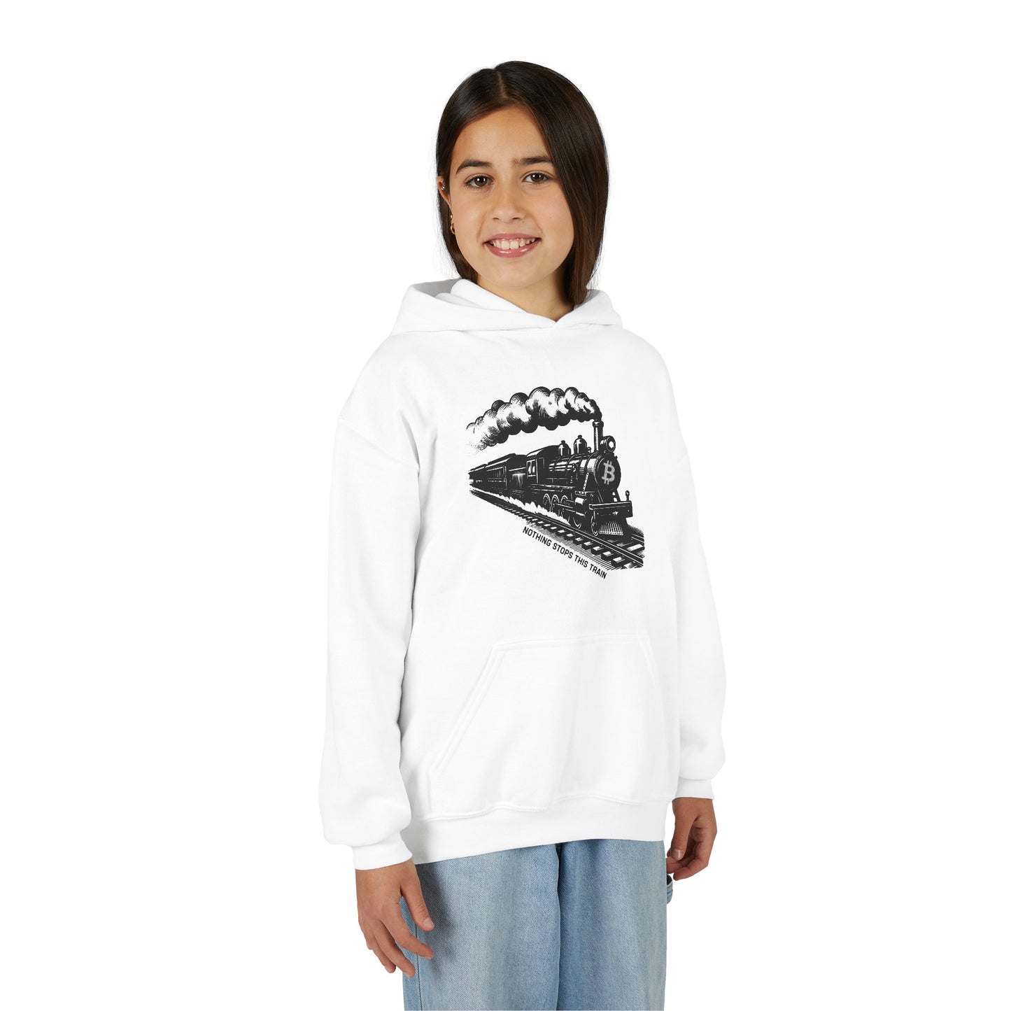 Nothing Stops This Train Youth Hoodie