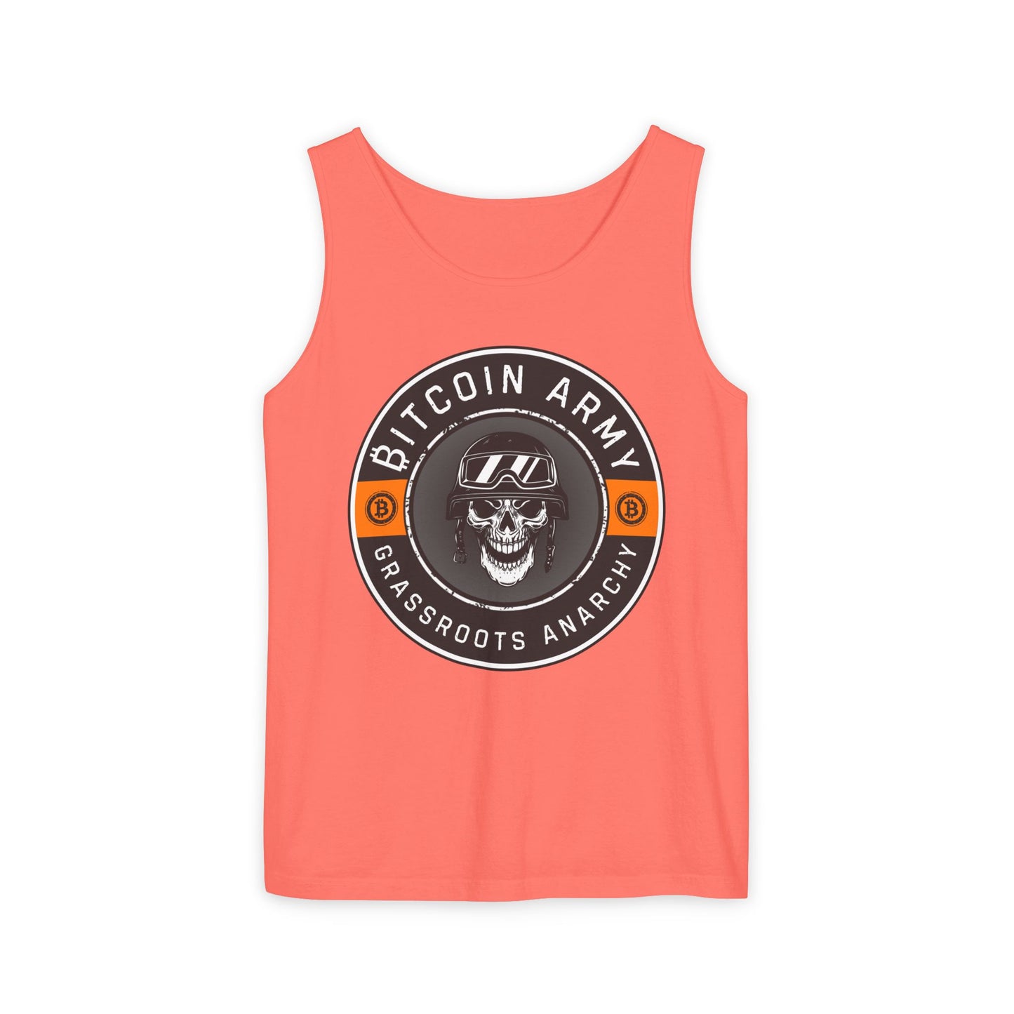 Bitcoin Army Grassroots Anarchy Tank Top