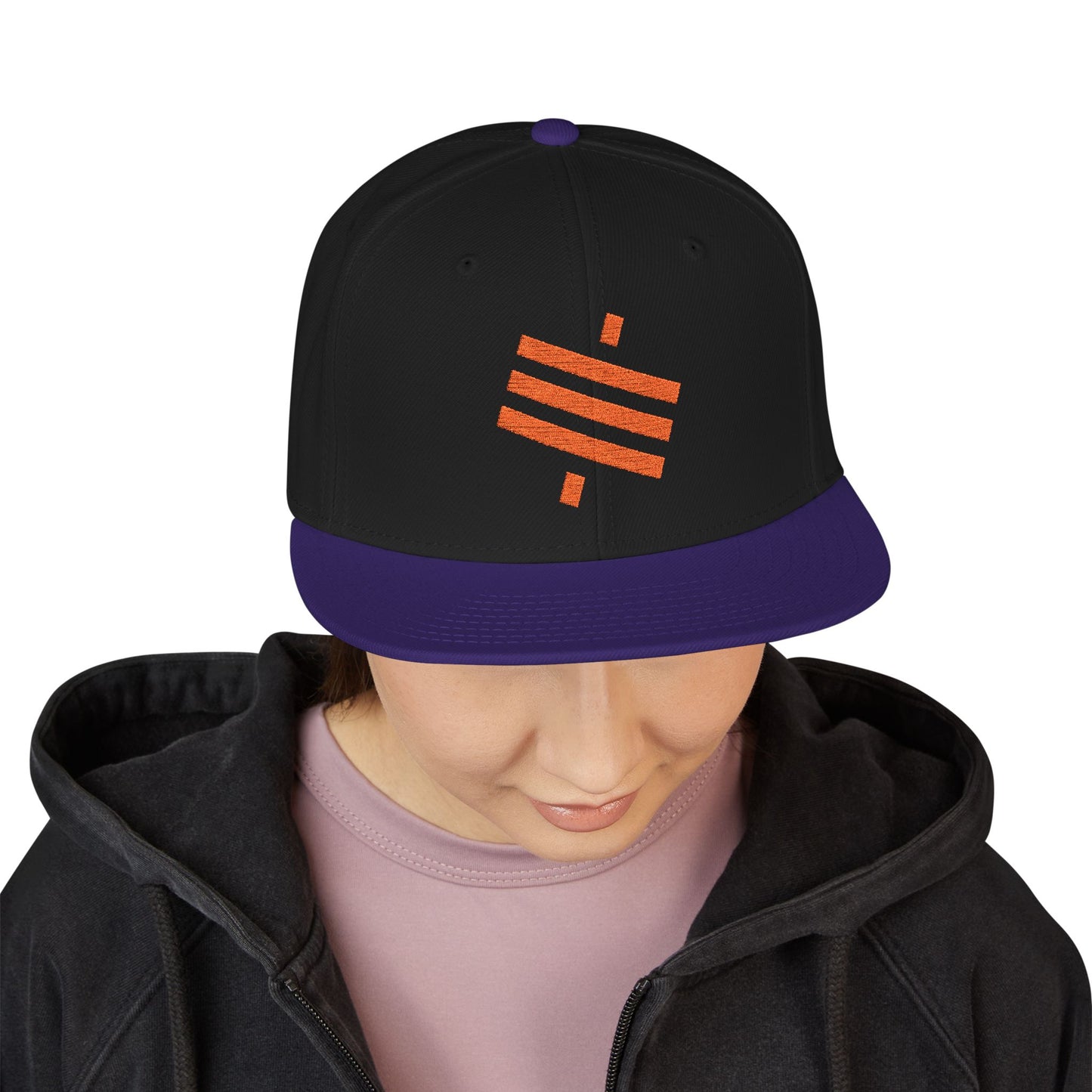 SATS Symbol Embroidered Snapback Hat