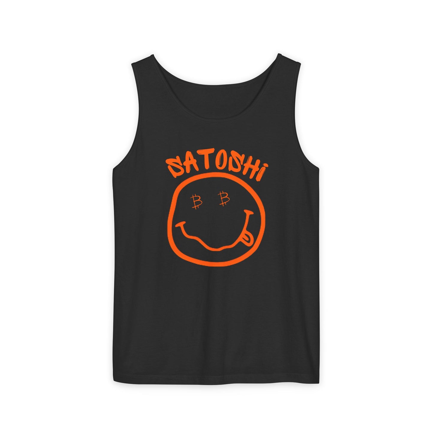 Bitcoin Eyed Satoshi Smiley Tank Top