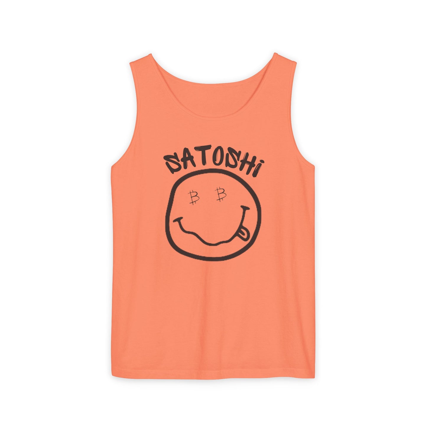 Bitcoin Eyed Satoshi Smiley Tank Top