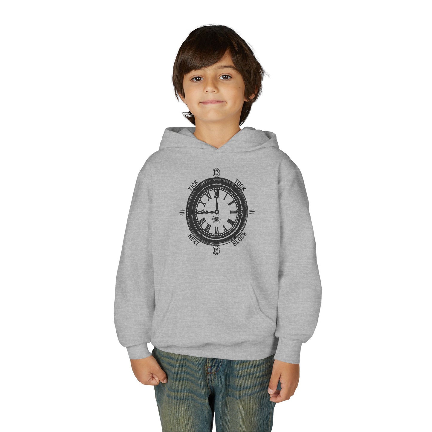 Tick Tock Next Block Youth Hoodie