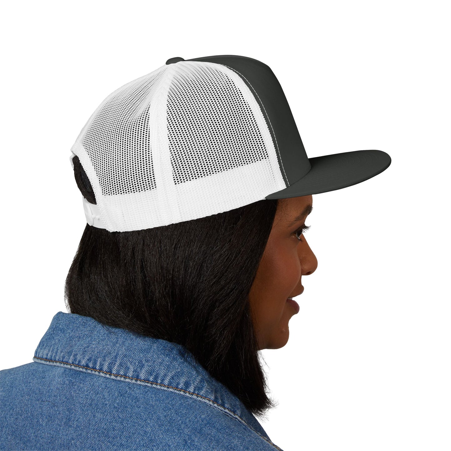 SATS Symbol Unisex Flat Brim Trucker Hat