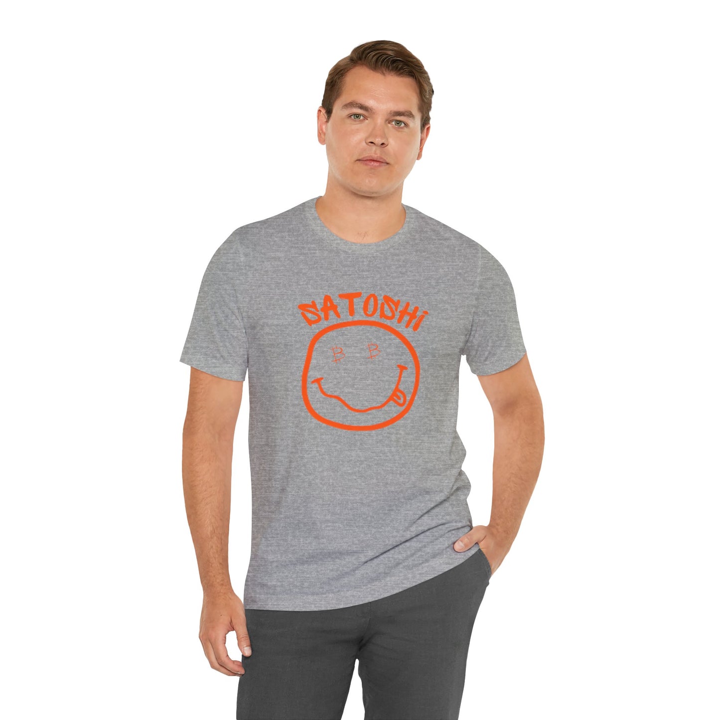 Bitcoin Eyed Satoshi Smiley T-Shirt