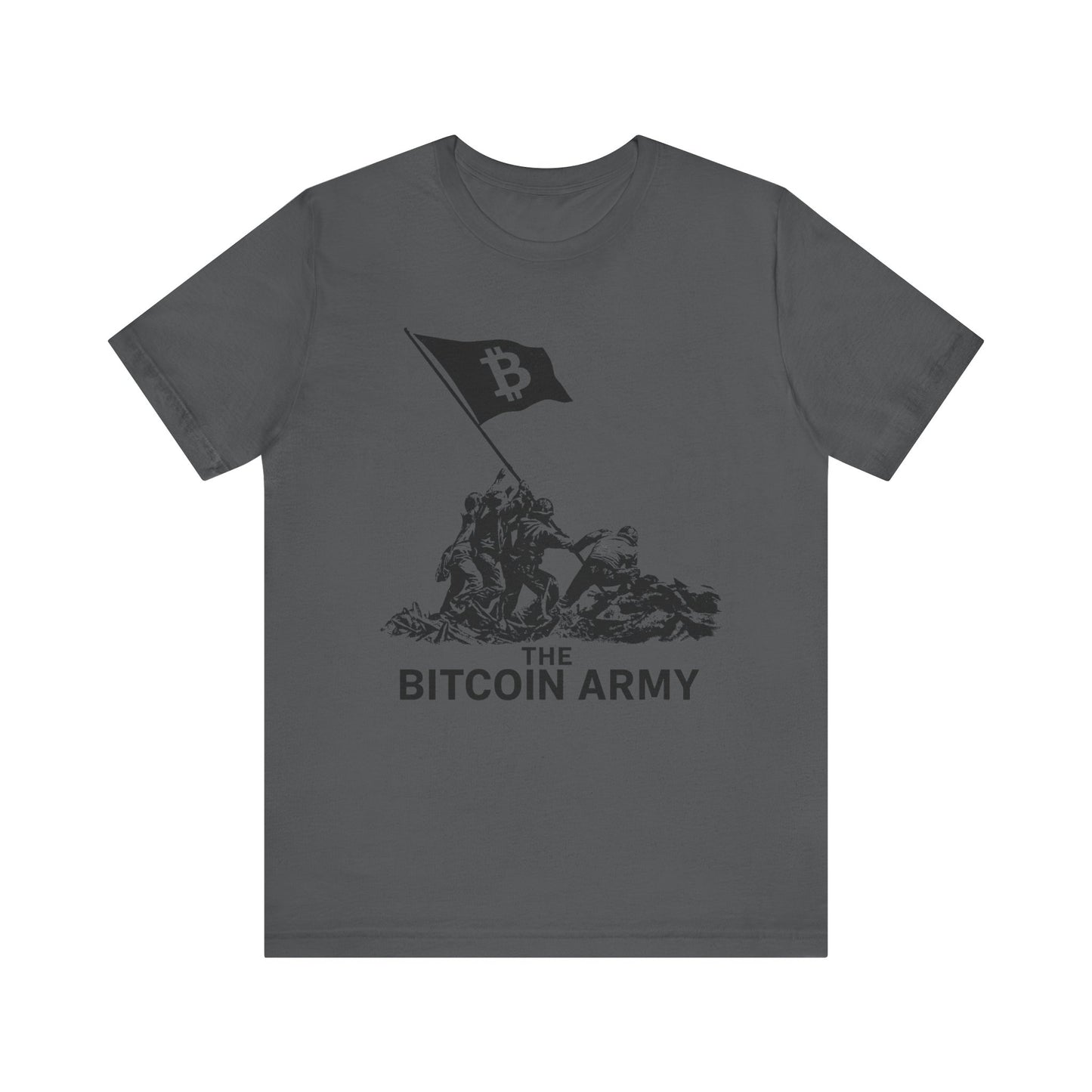 The Bitcoin Army Raising Flag Unisex T-Shirt