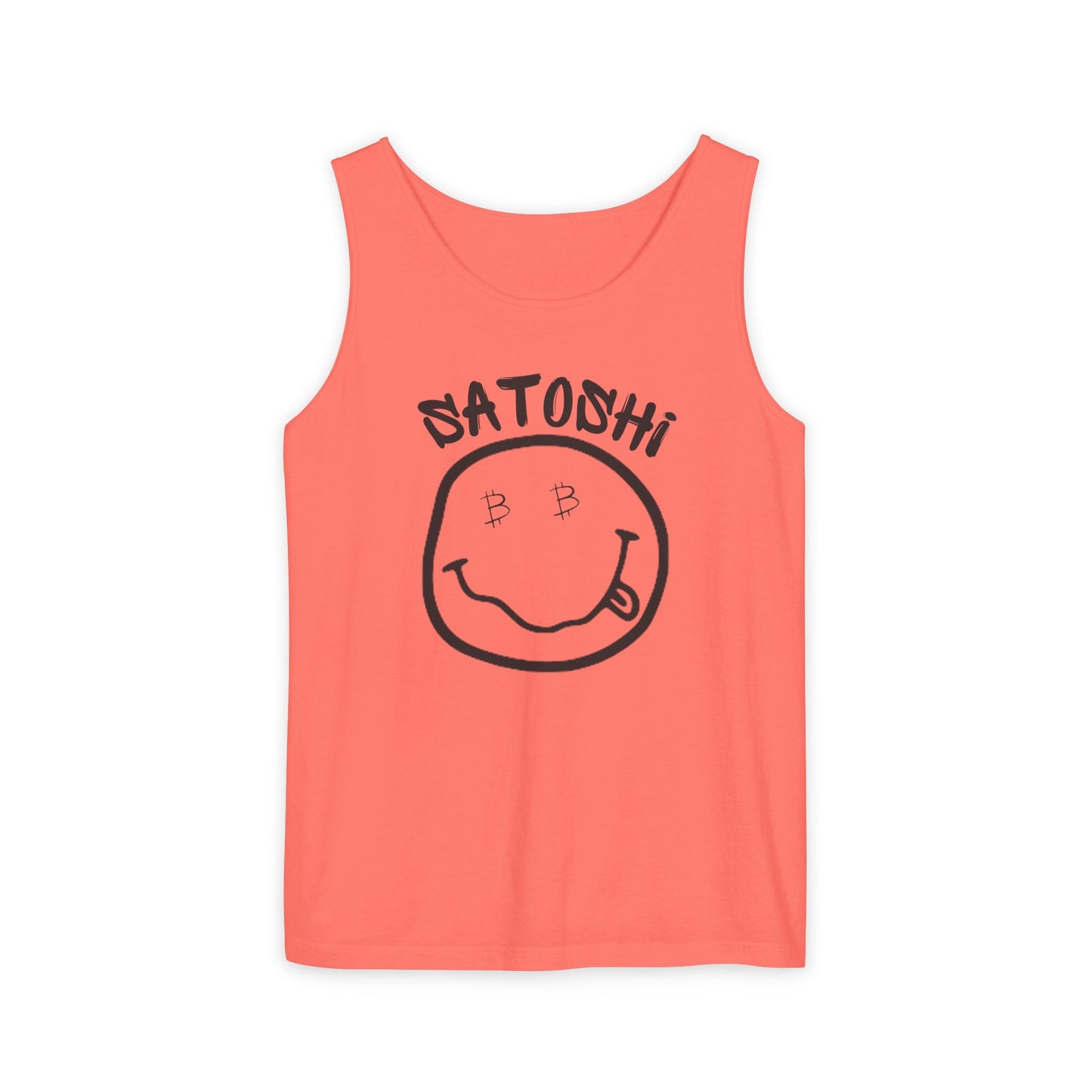 Bitcoin Eyed Satoshi Smiley Tank Top