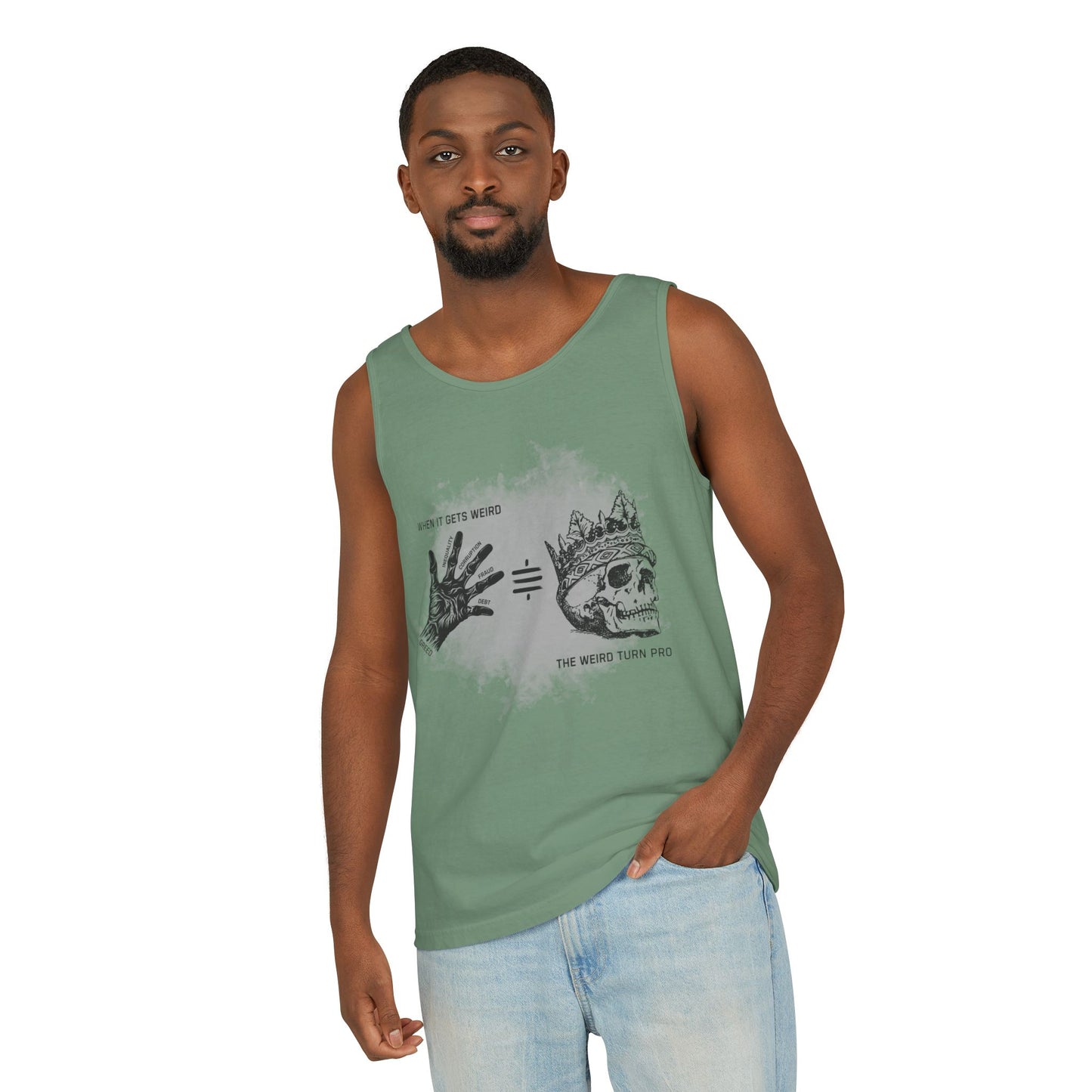 Weird Turn Pro Hand & Skull Unisex Tank Top