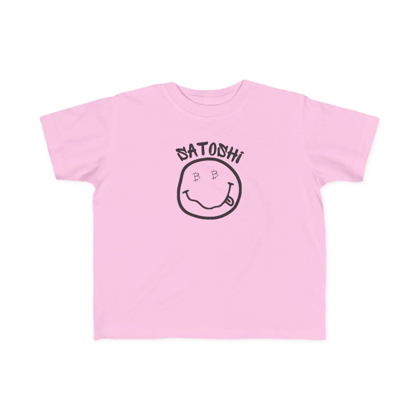 Bitcoin Eyed Satoshi Smiley Toddler T-Shirt